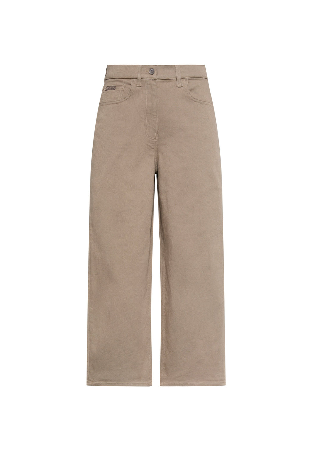 JEANS COUPE COURTE - Coupe décontractée - couleur noix de cajou torréfiée