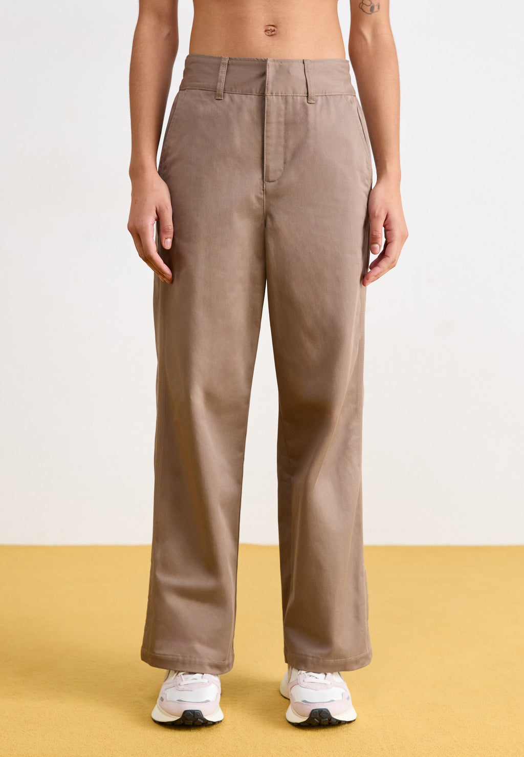 SPORTSWEAR COLLECTION - Trousers - mink brown/college grey