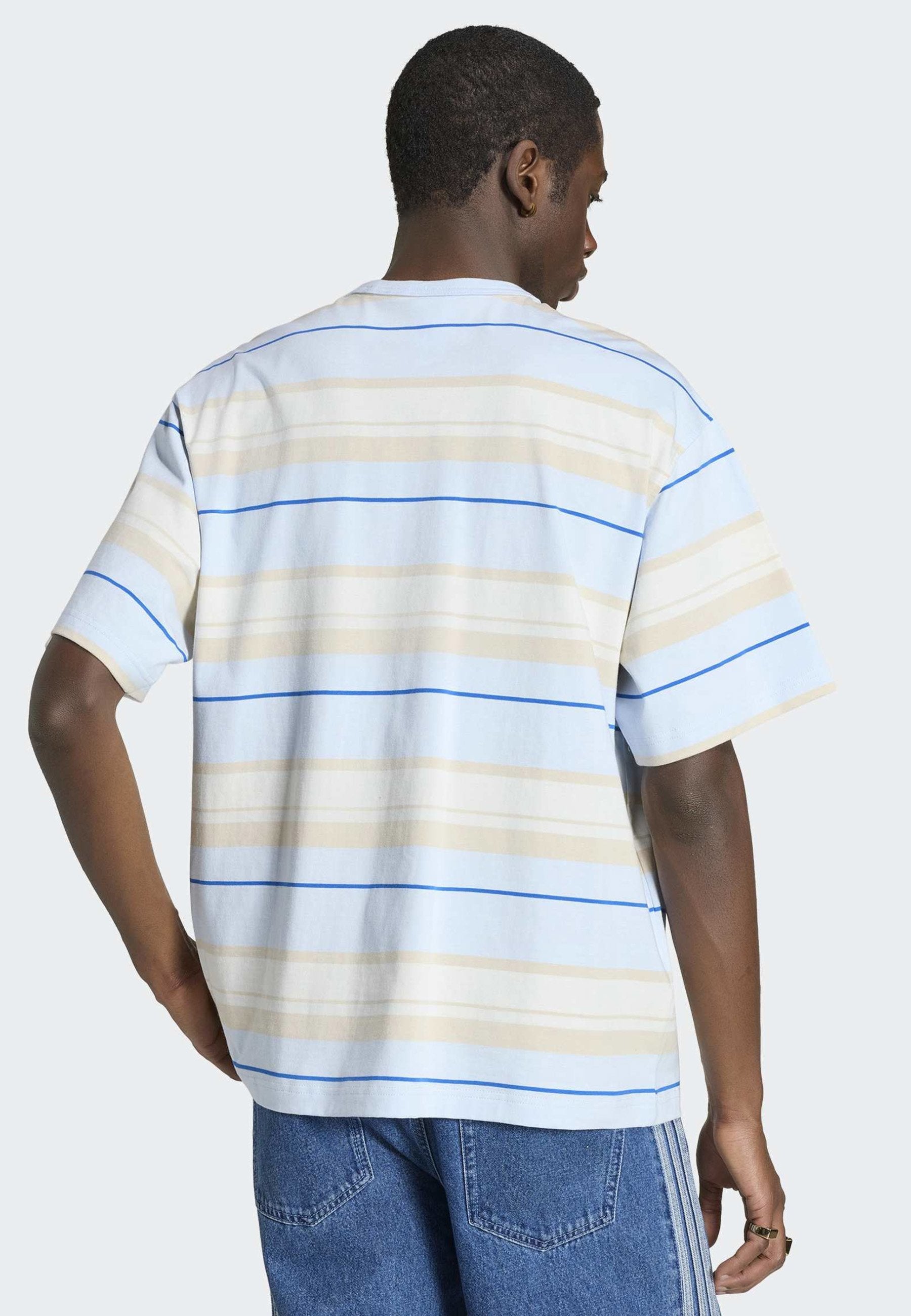 STRIPE TEE UNISEX - Print T-shirt - crystal sky