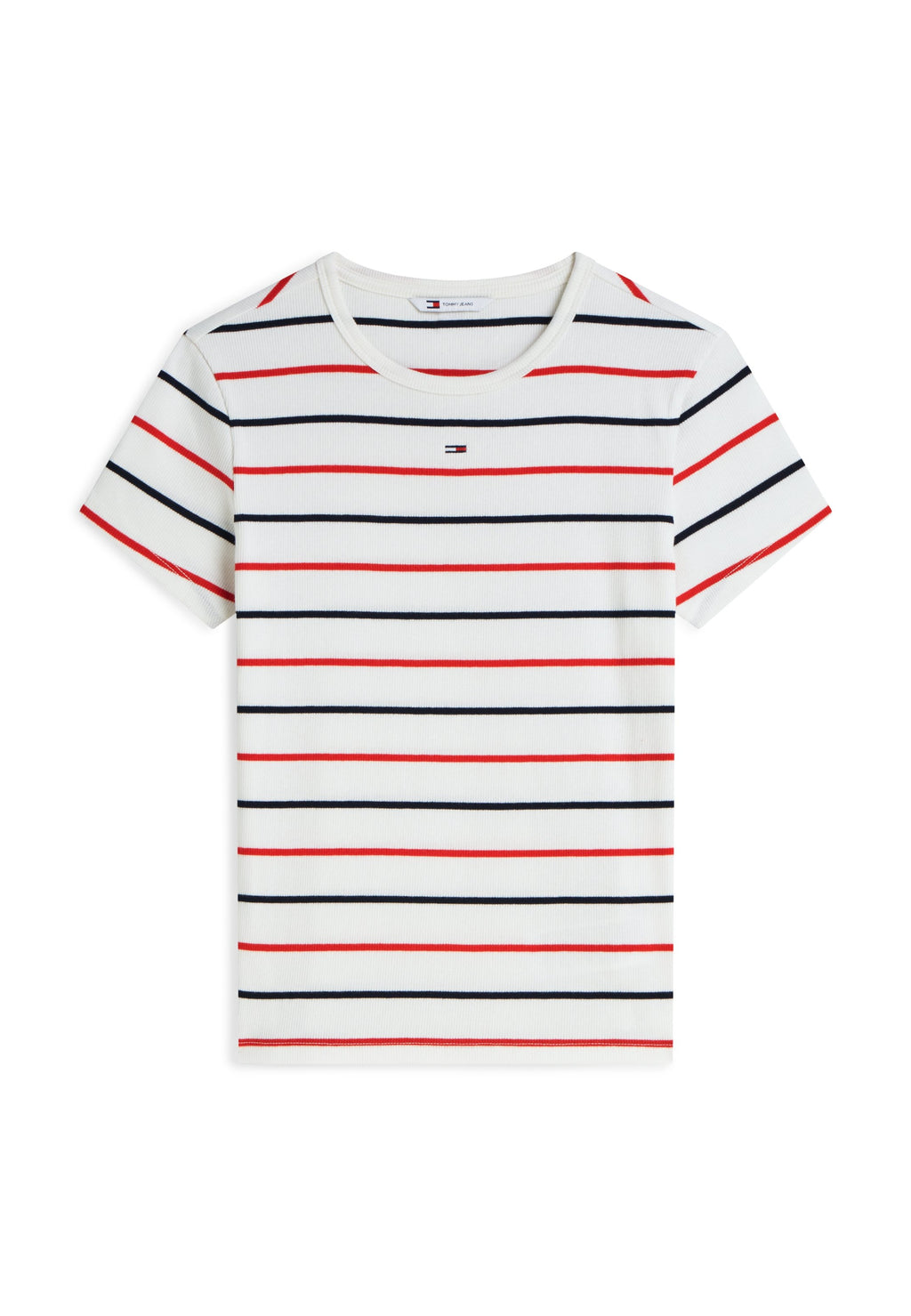 SLIM FIT - Print T-shirt - offwhite/navy/red