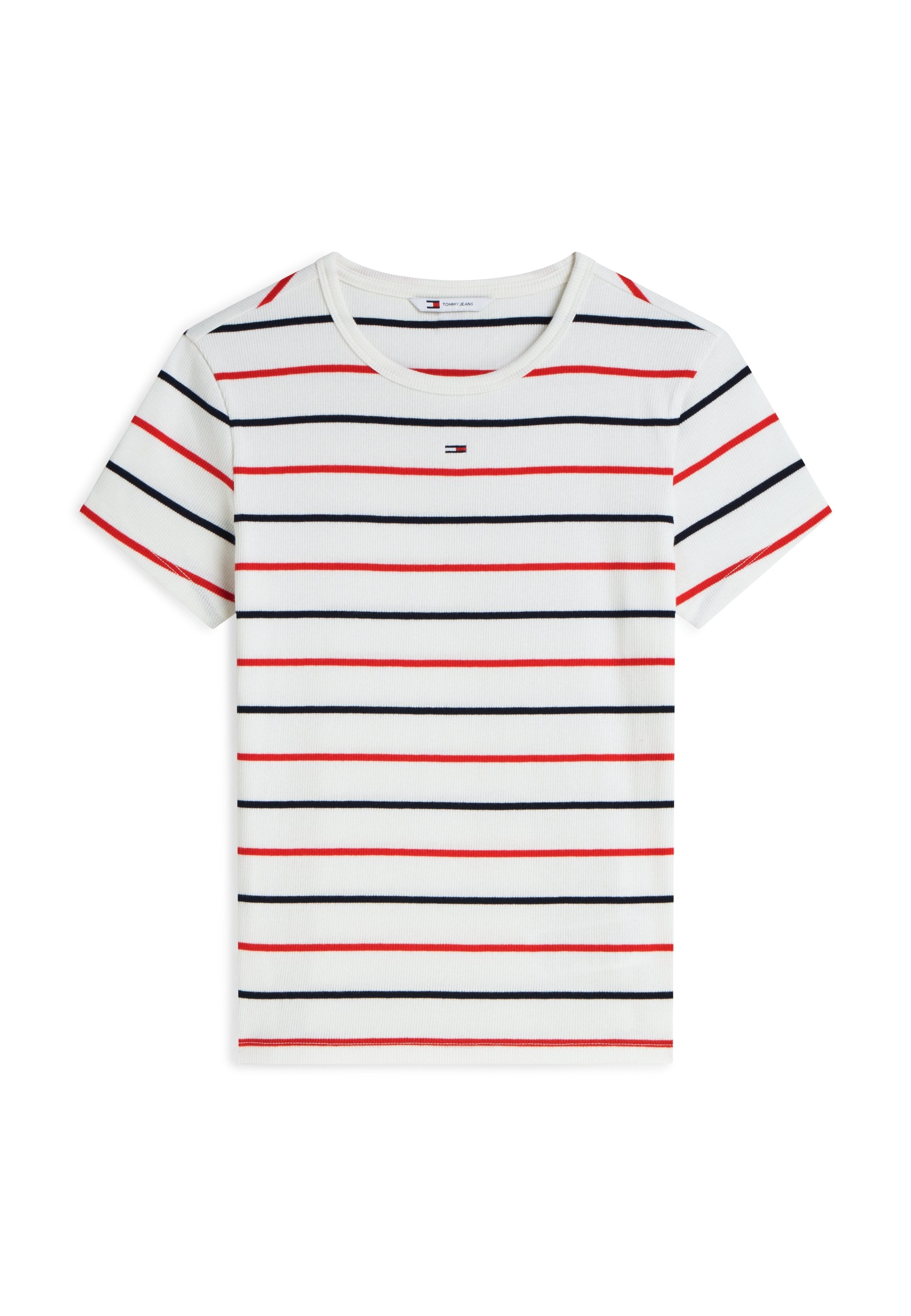 SLIM FIT - Print T-shirt - offwhite/navy/red