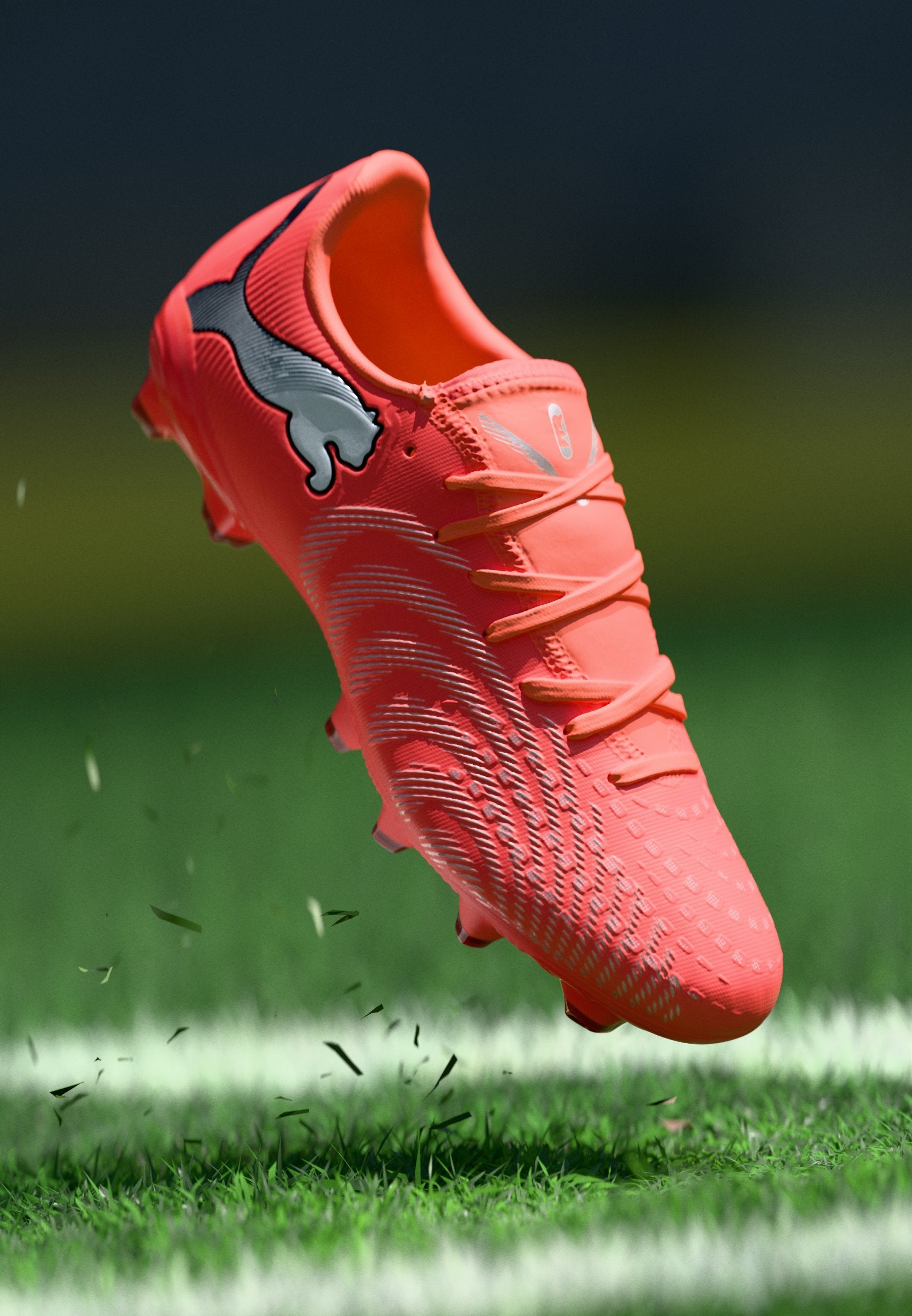 FUTURE 9 PLAY FG/AG - Football boots artificial grass - glowing red/white/black/silver-coloured