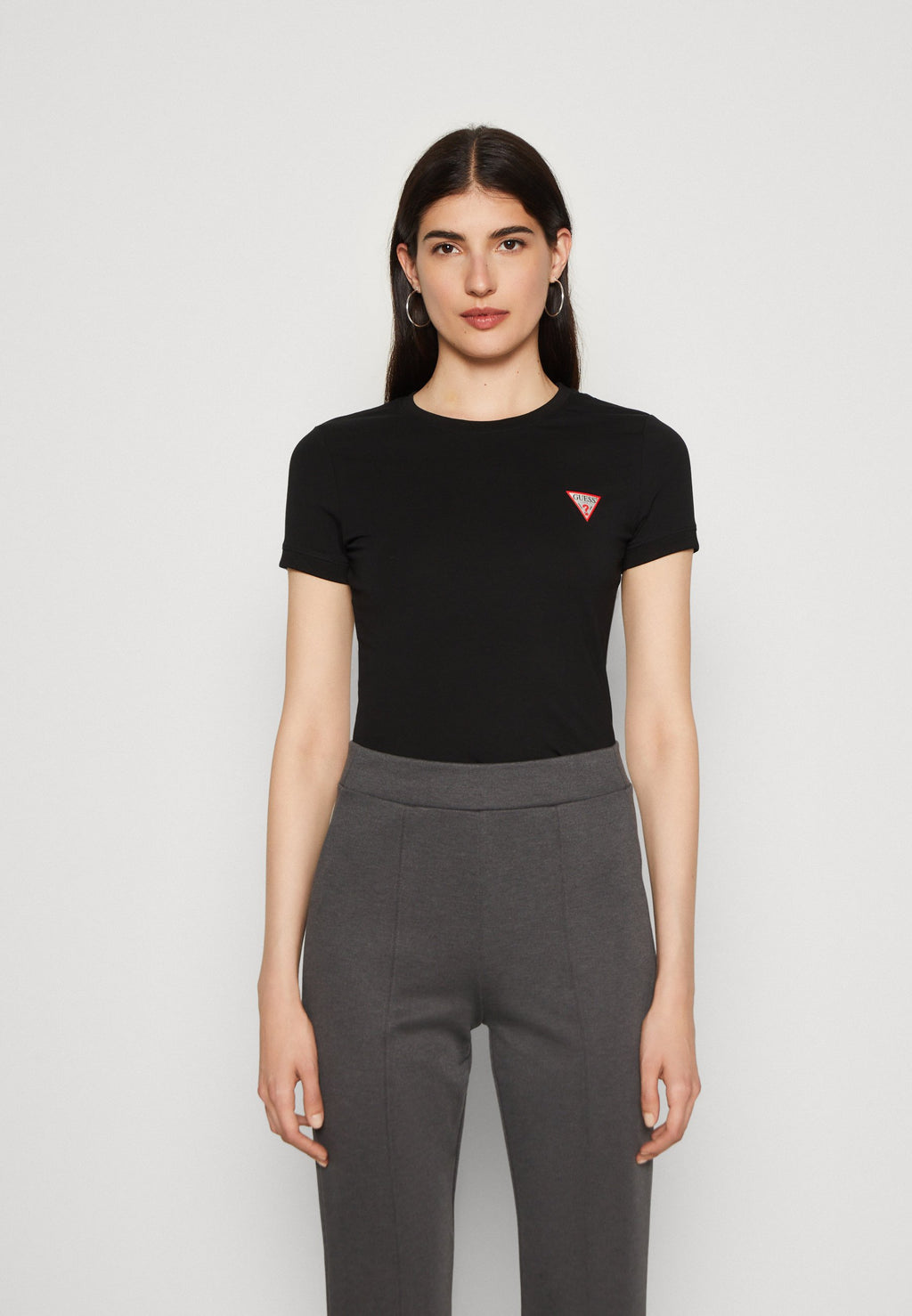 MINI TRIANGLE TEE - Basic T-shirt - jet black