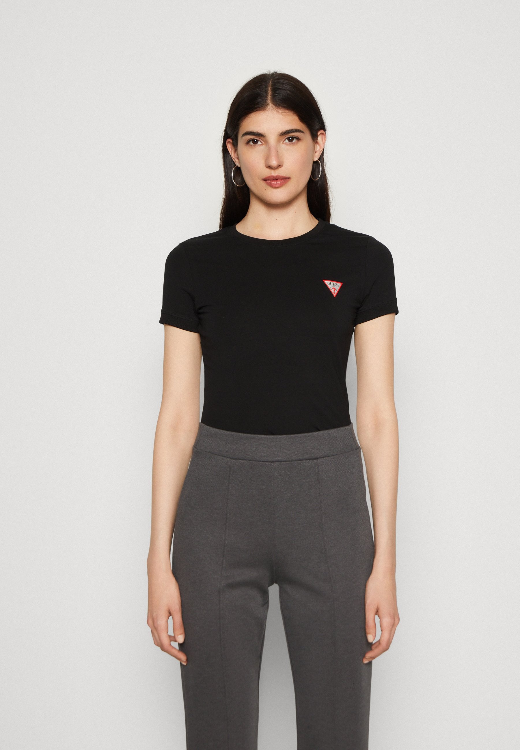 MINI TRIANGLE TEE - Basic T-shirt - jet black