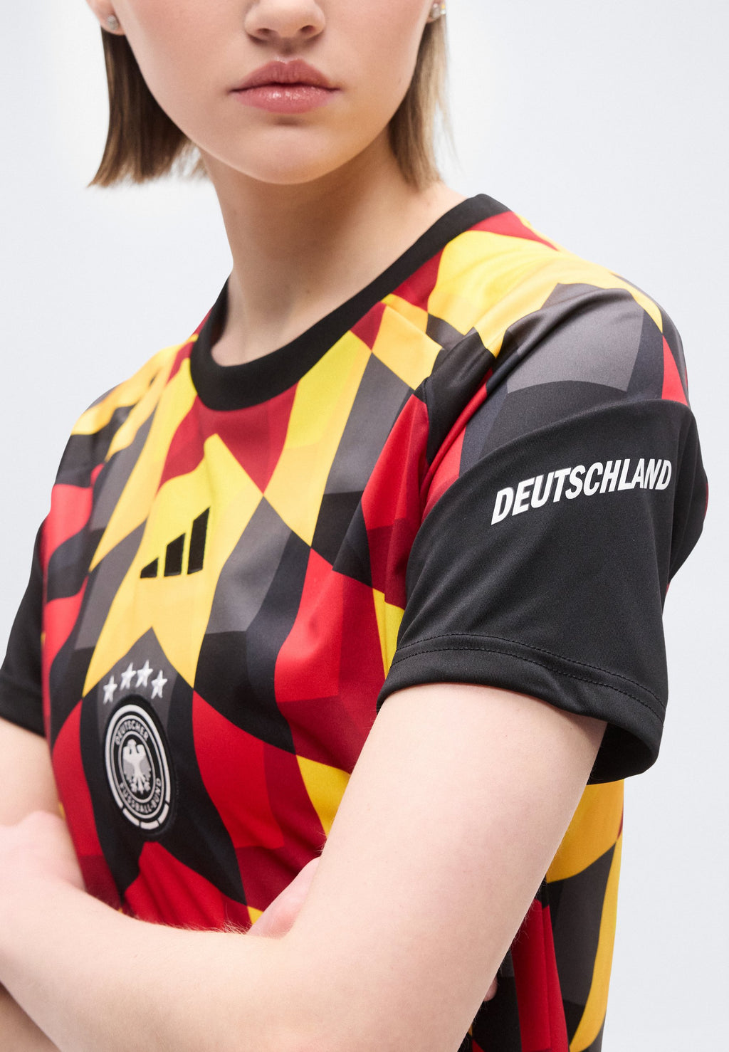 GERMANY 26 HOME PRE MATCH  - National team wear - black/team yellow