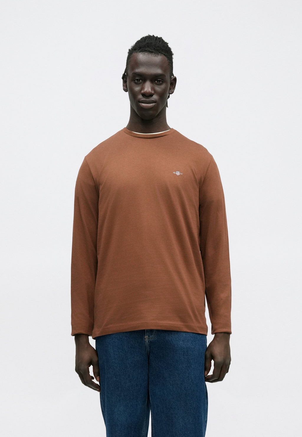 SHIELD - Long sleeved top - mahogany brown