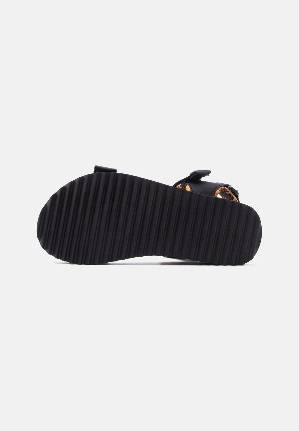 FONDO MIAMI - Sandals - black/gold-coloured