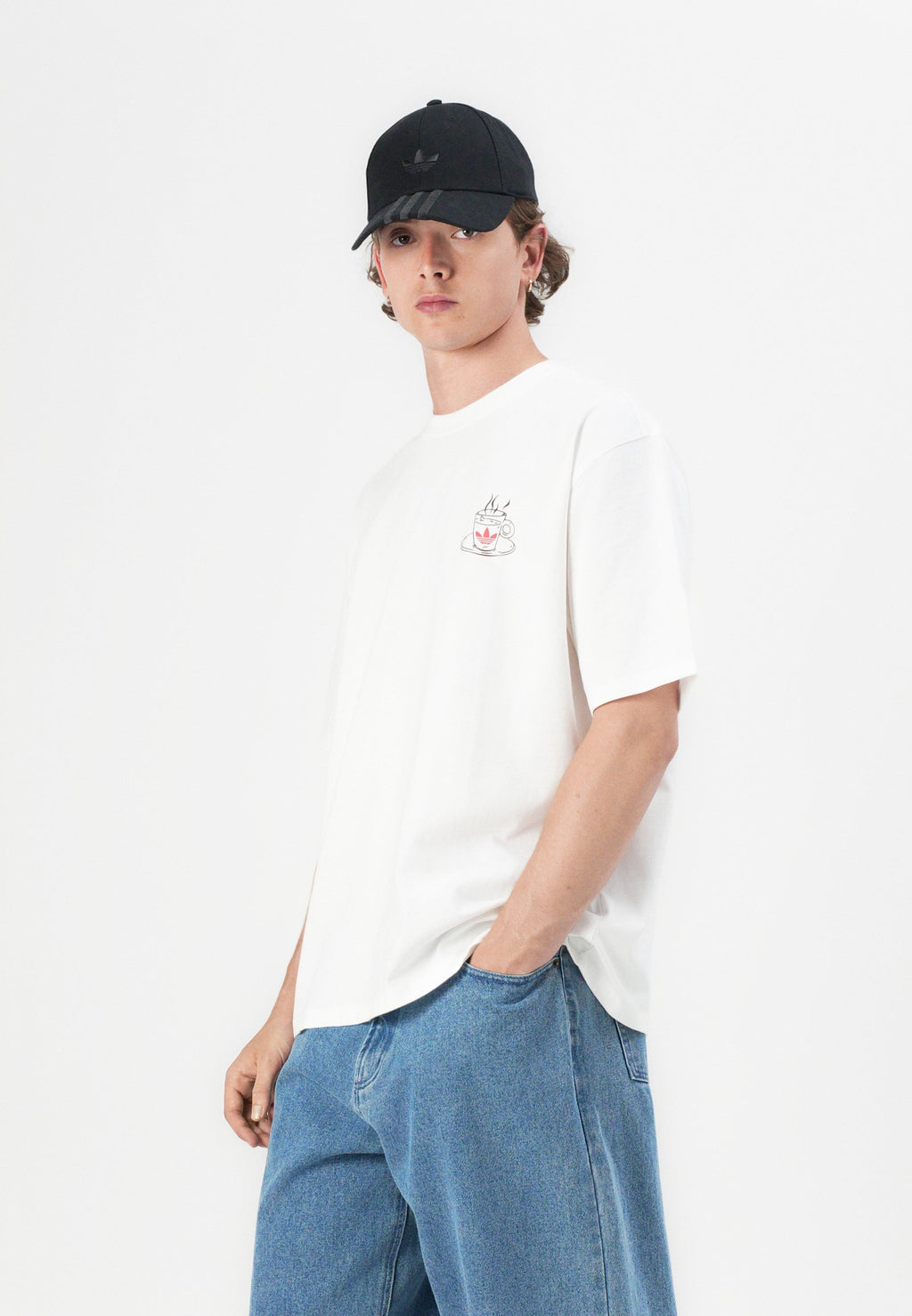 COFFEE TEE UNISEX - Print T-shirt - white