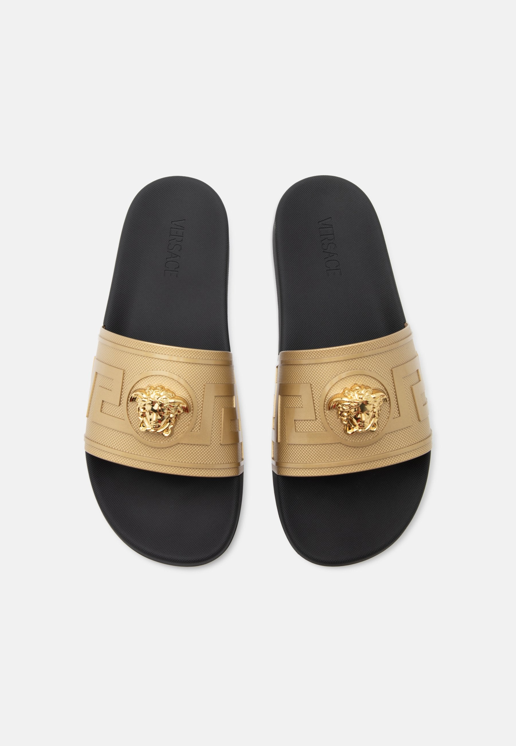 SLIDES - Mules - gold-coloured