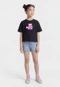 TEE BOXY BEAR - Print T-shirt - black