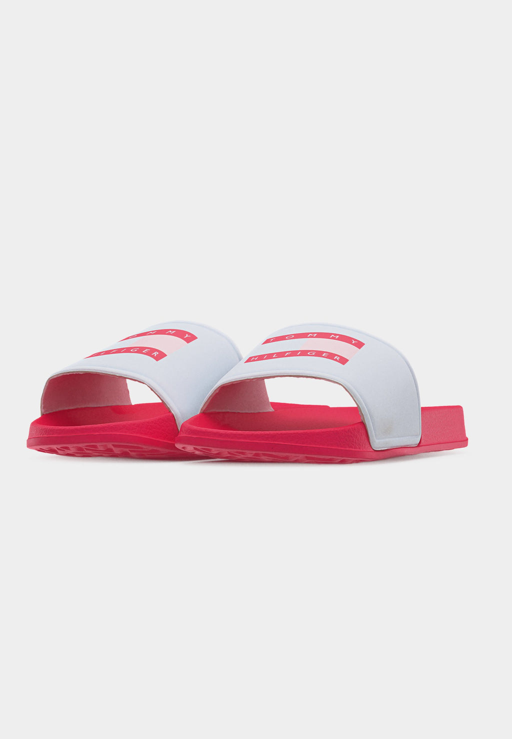 DAMIAN - Slippers - white/fuchsia