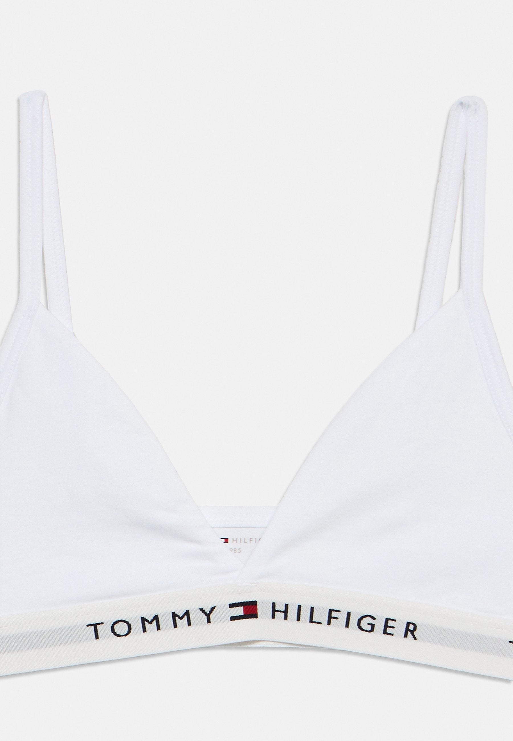 2-PACK SIGNATURE UNPADDED TRIANGLE BRALETTE - Bustier - white/grey