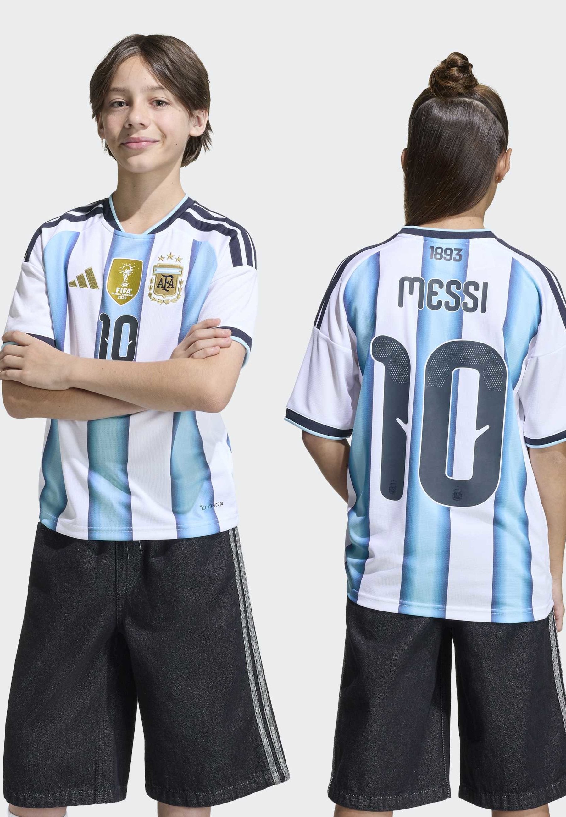 ARGENTINA 26 HOME MESSI - National team wear - white icey blue light blue