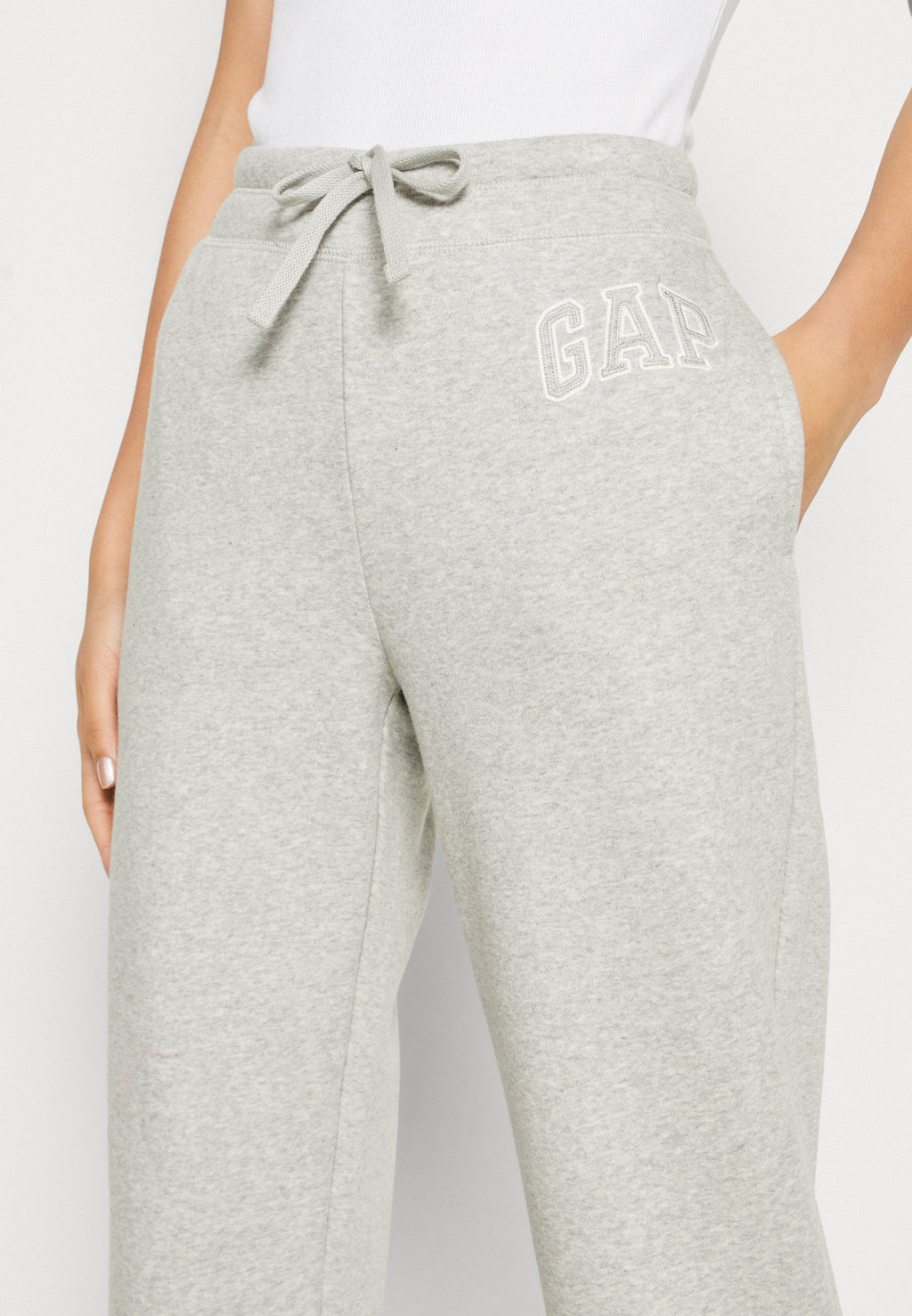 HERITAGE JOGGER - Tracksuit bottoms - light heather grey