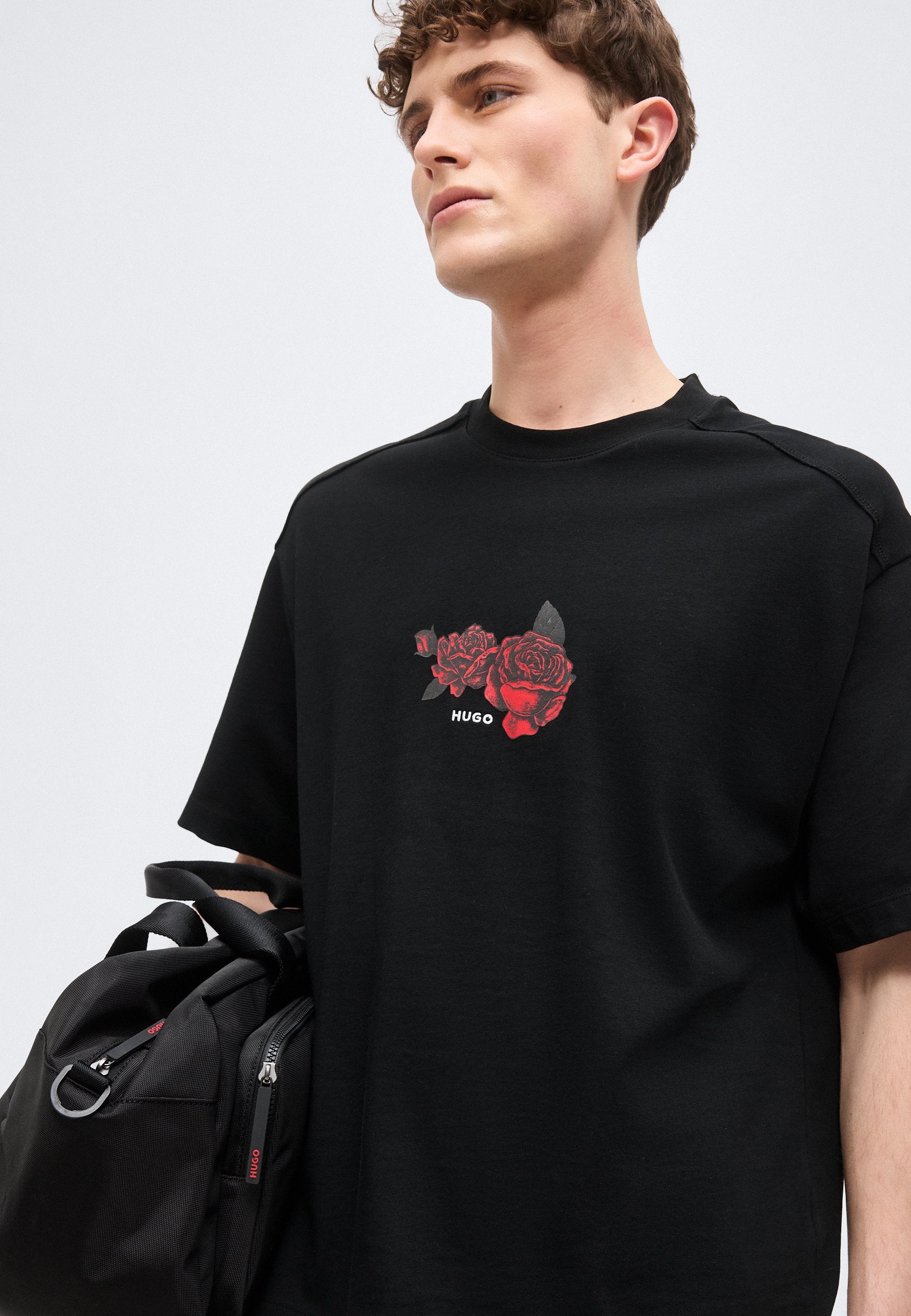 DOMANS - Print T-shirt - black