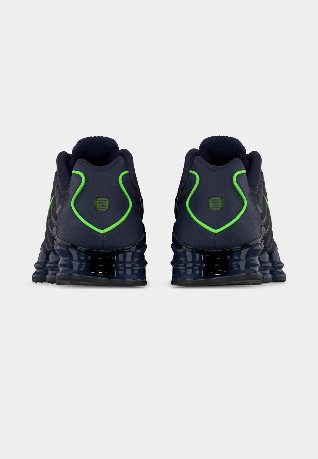 SHOX TL UNISEX - Trainers - thunder blue/black/obsidian/green strike