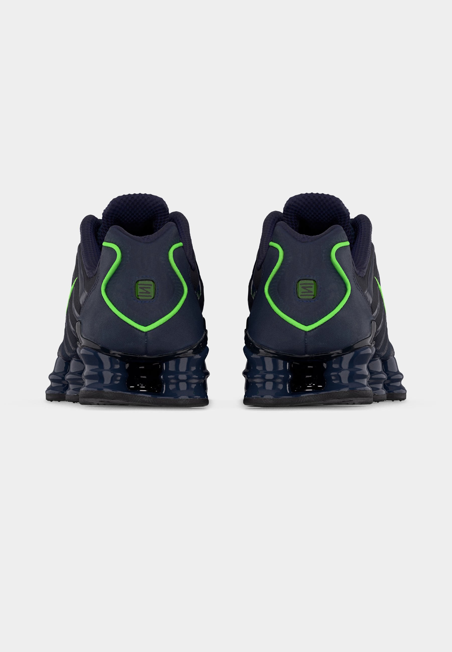 SHOX TL UNISEX - Trainers - thunder blue/black/obsidian/green strike
