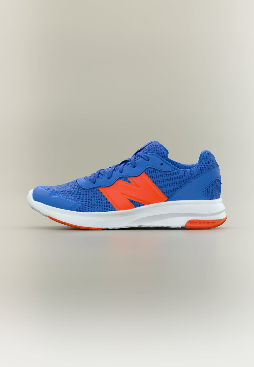 578 LACE UNISEX - Road running shoes - blue bird/team orange/white