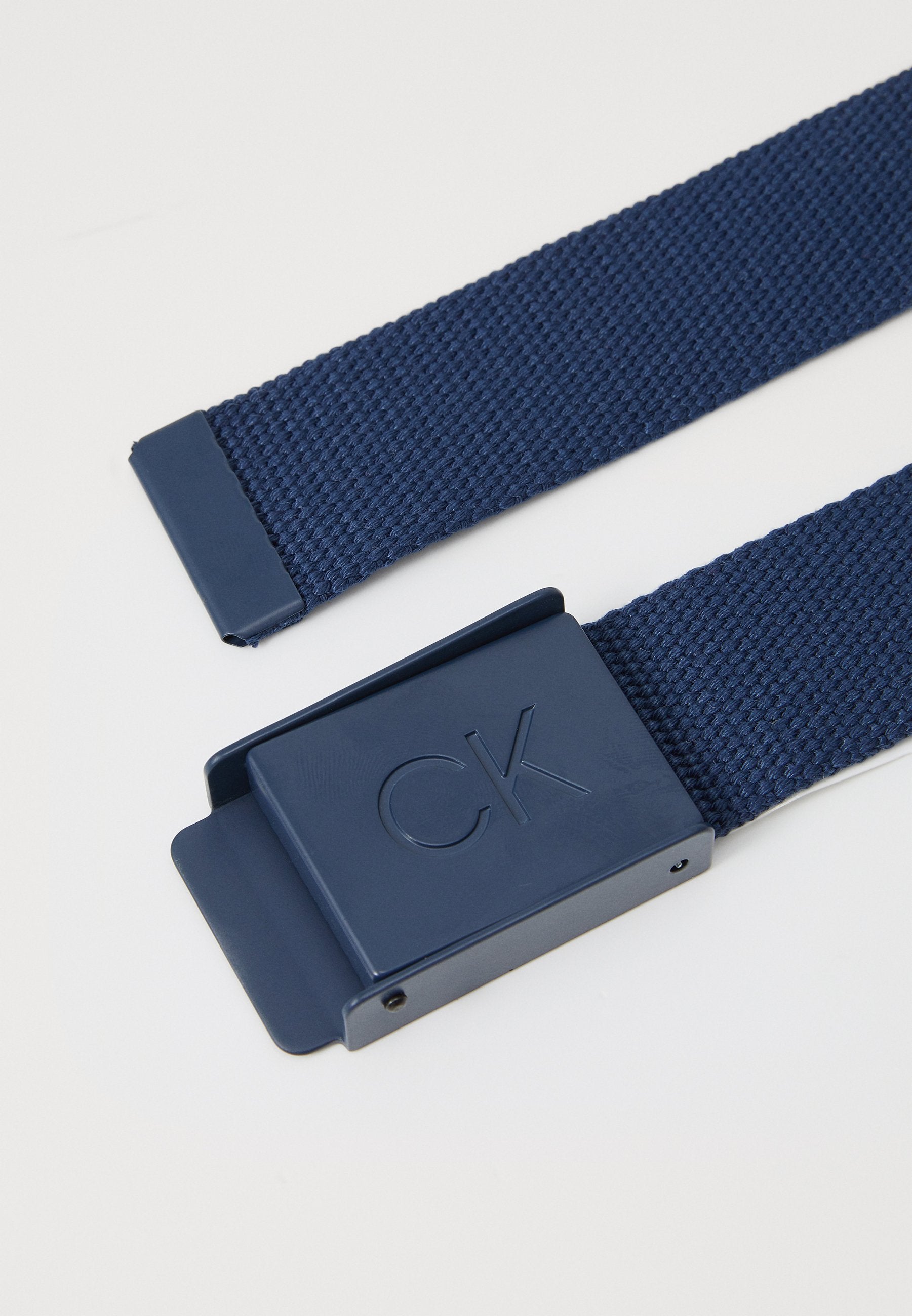 MONOGRAM BUCKLE BELT - Belt - navy