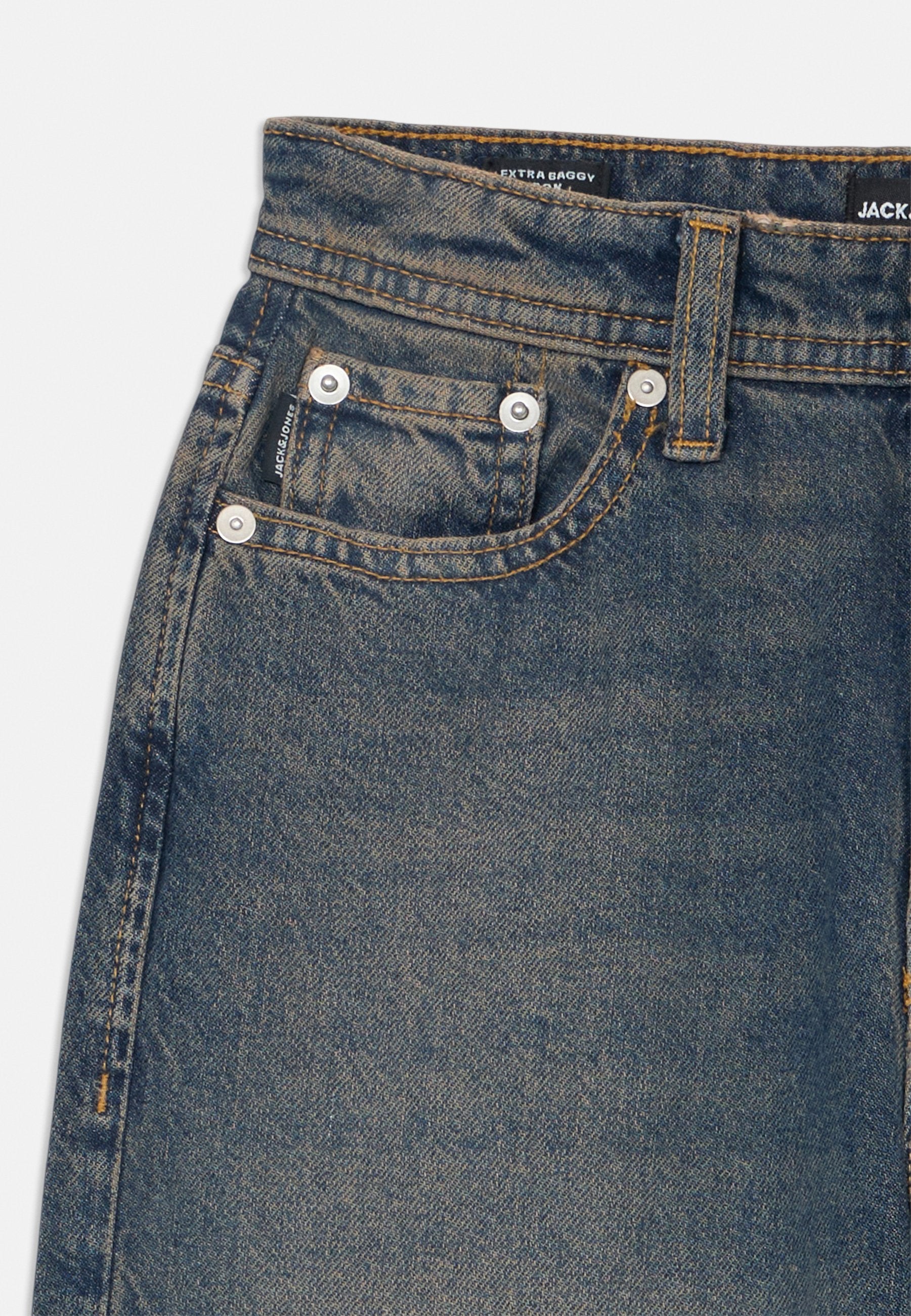 JJIRON JJORIGINAL SQ 311 JNR Junior - Jean à coupe droite - denim bleu