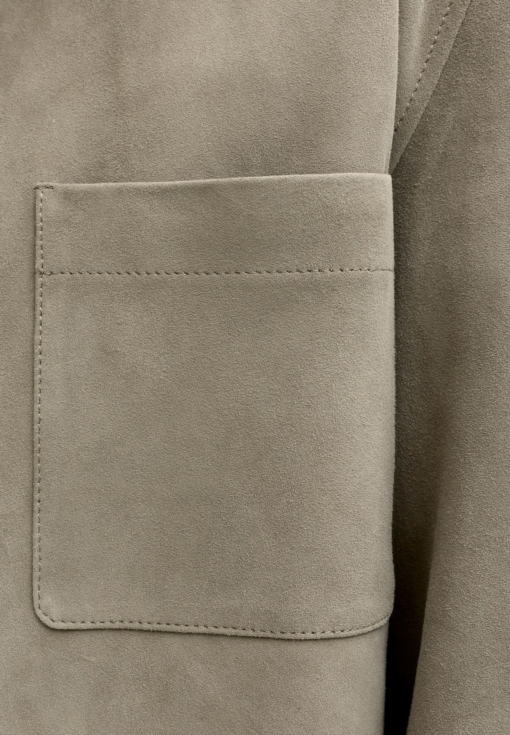 Suede Suede - Leather jacket - smokey olive