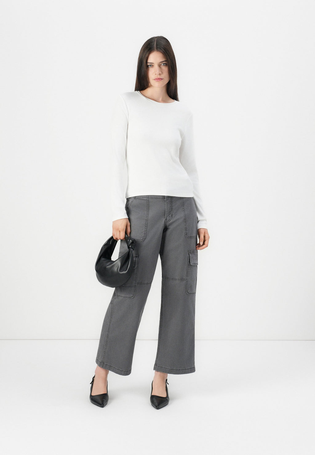 CREW  - Long sleeved top - fresh white