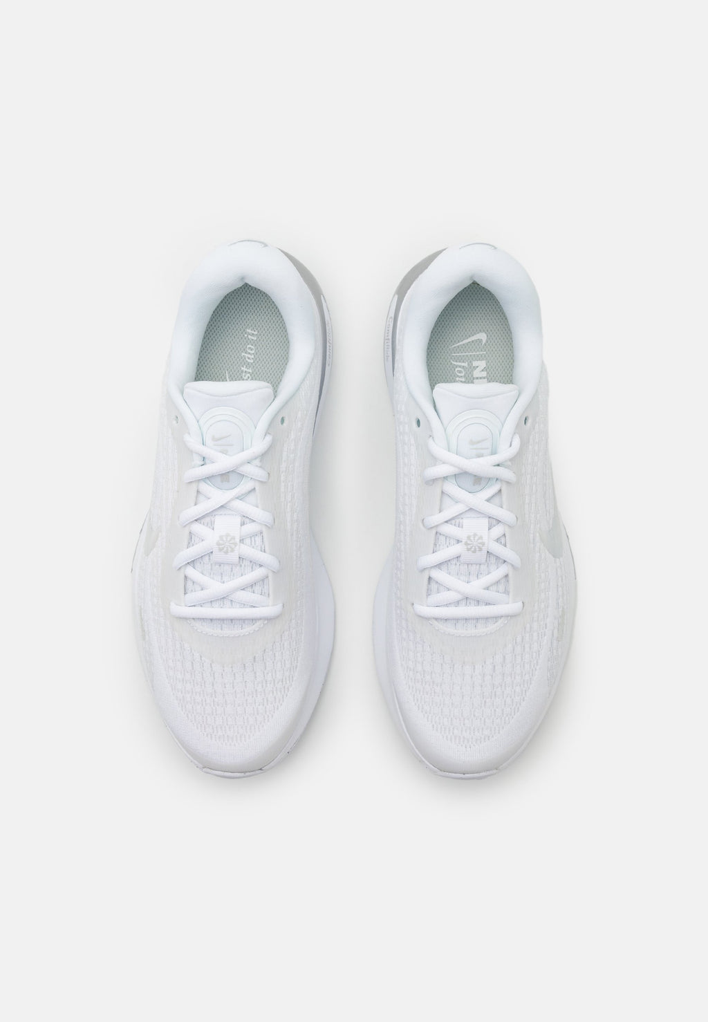 JOURNEY RUN - Road running shoes - white/pure platinum/metallic silver