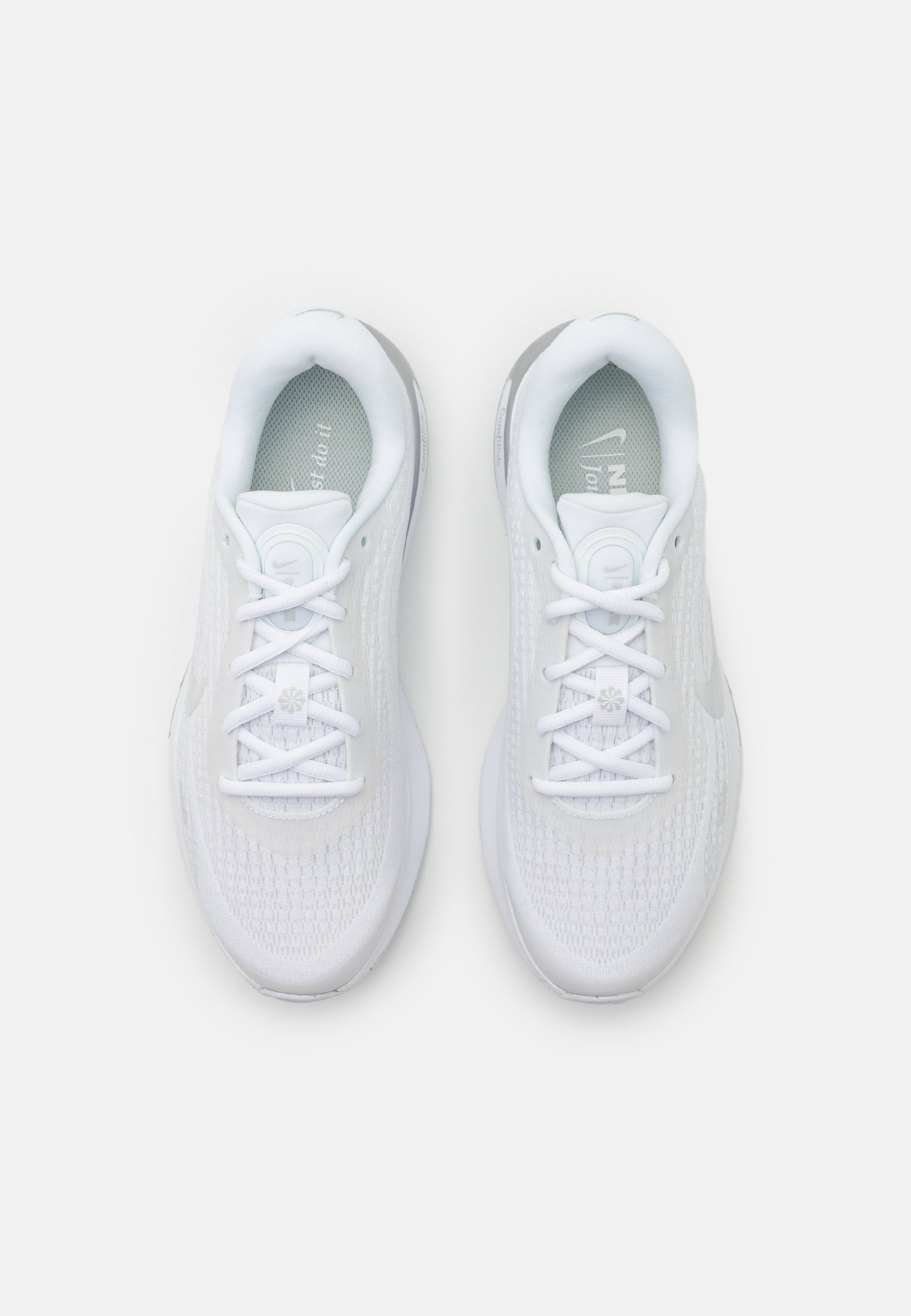 JOURNEY RUN - Road running shoes - white/pure platinum/metallic silver