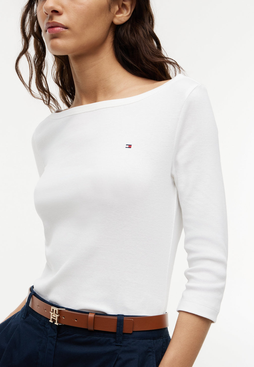 CODY BOAT NECK - Long sleeved top - ecru