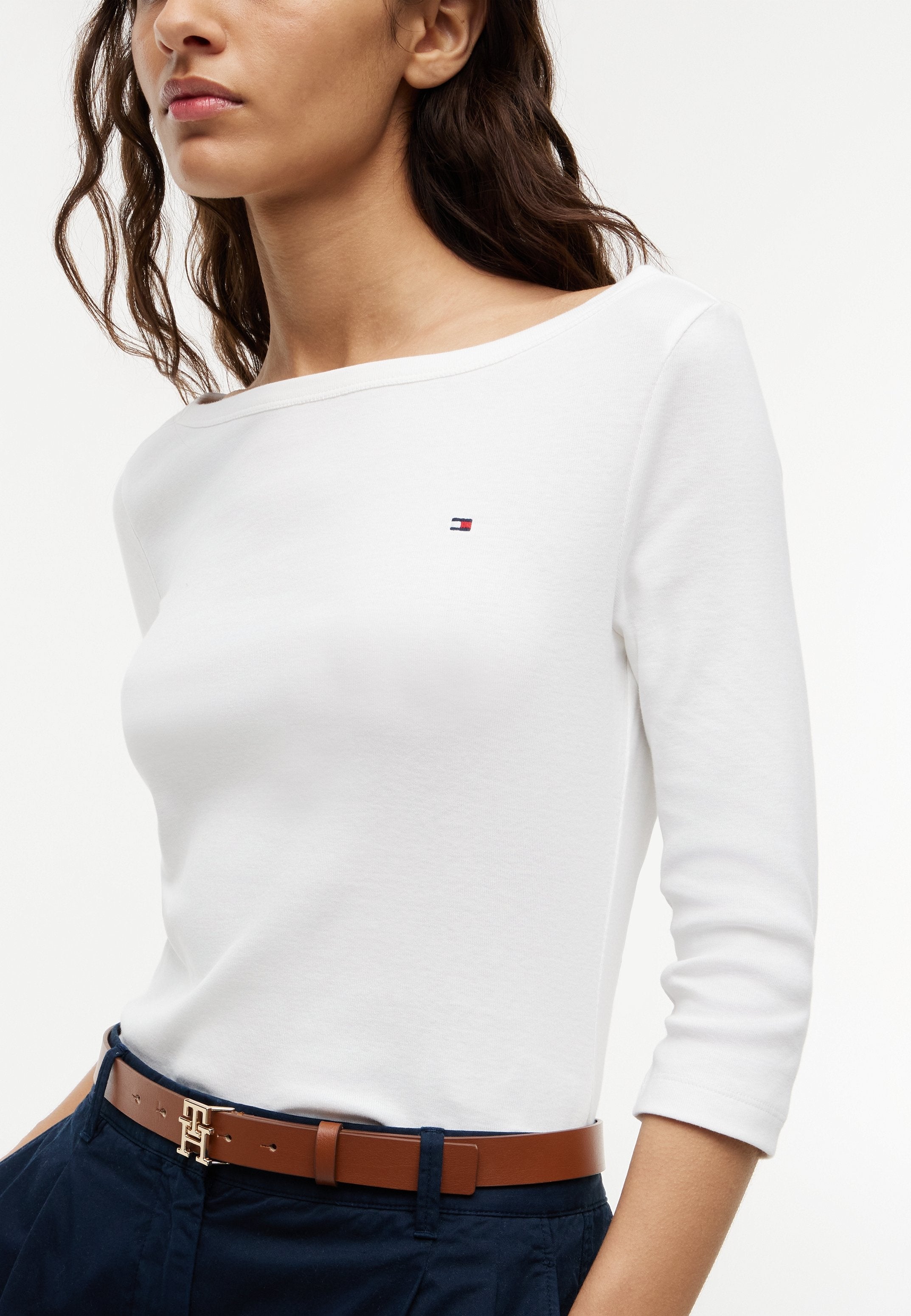 CODY BOAT NECK - Long sleeved top - ecru
