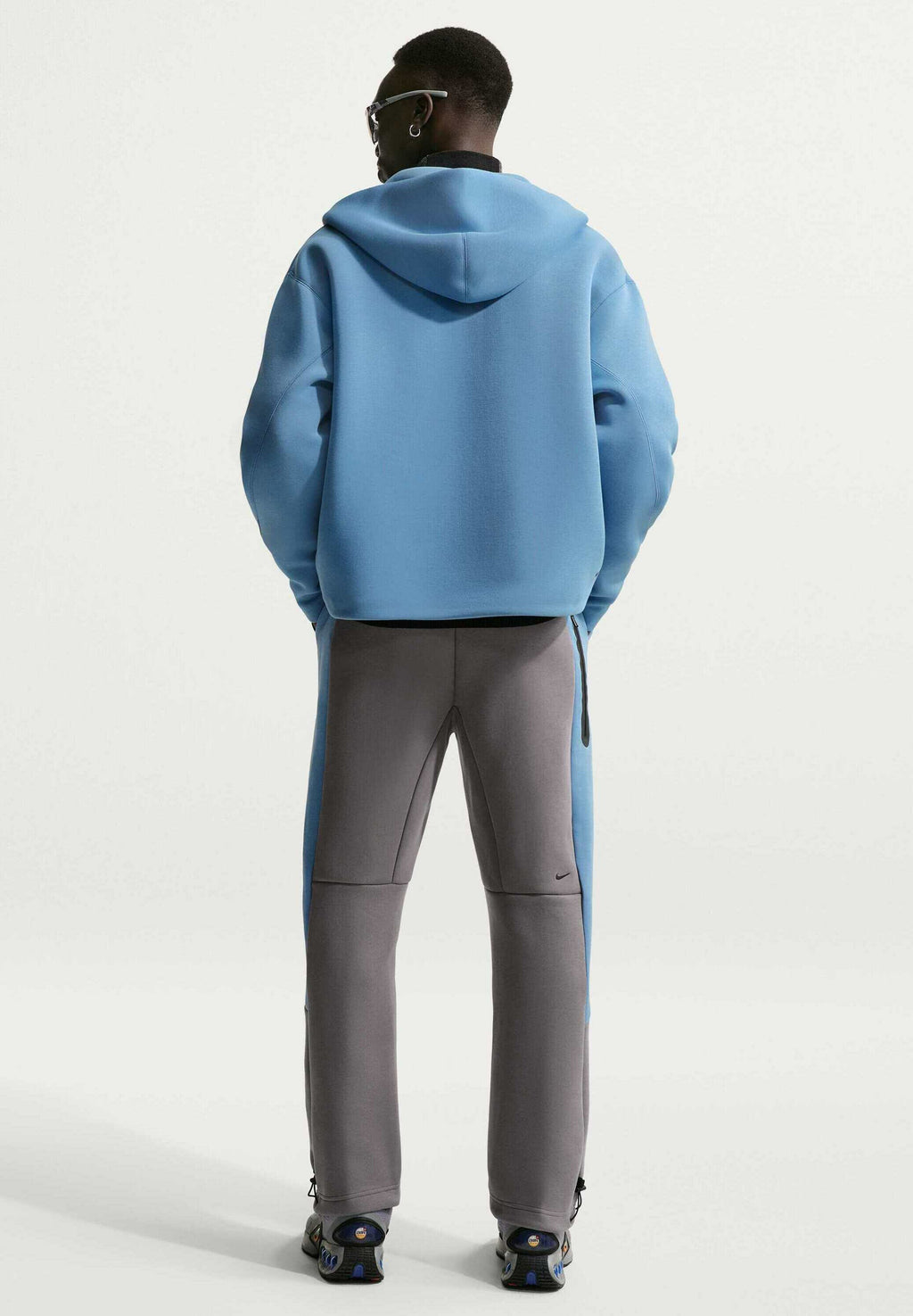 M NK TECH FLC PRO CB OH PANT - Tracksuit bottoms - pencil point work blue black black