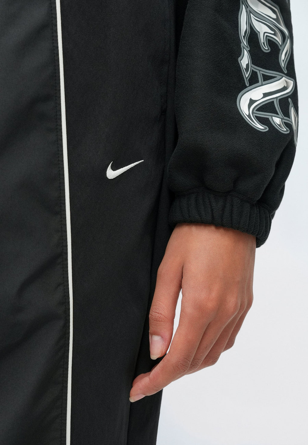 TRACK PANT - Tracksuit bottoms - black/sail
