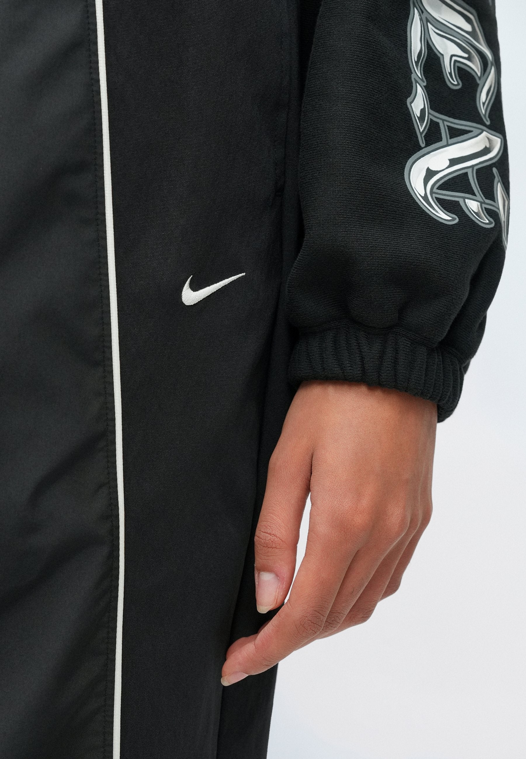 TRACK PANT - Tracksuit bottoms - black/sail