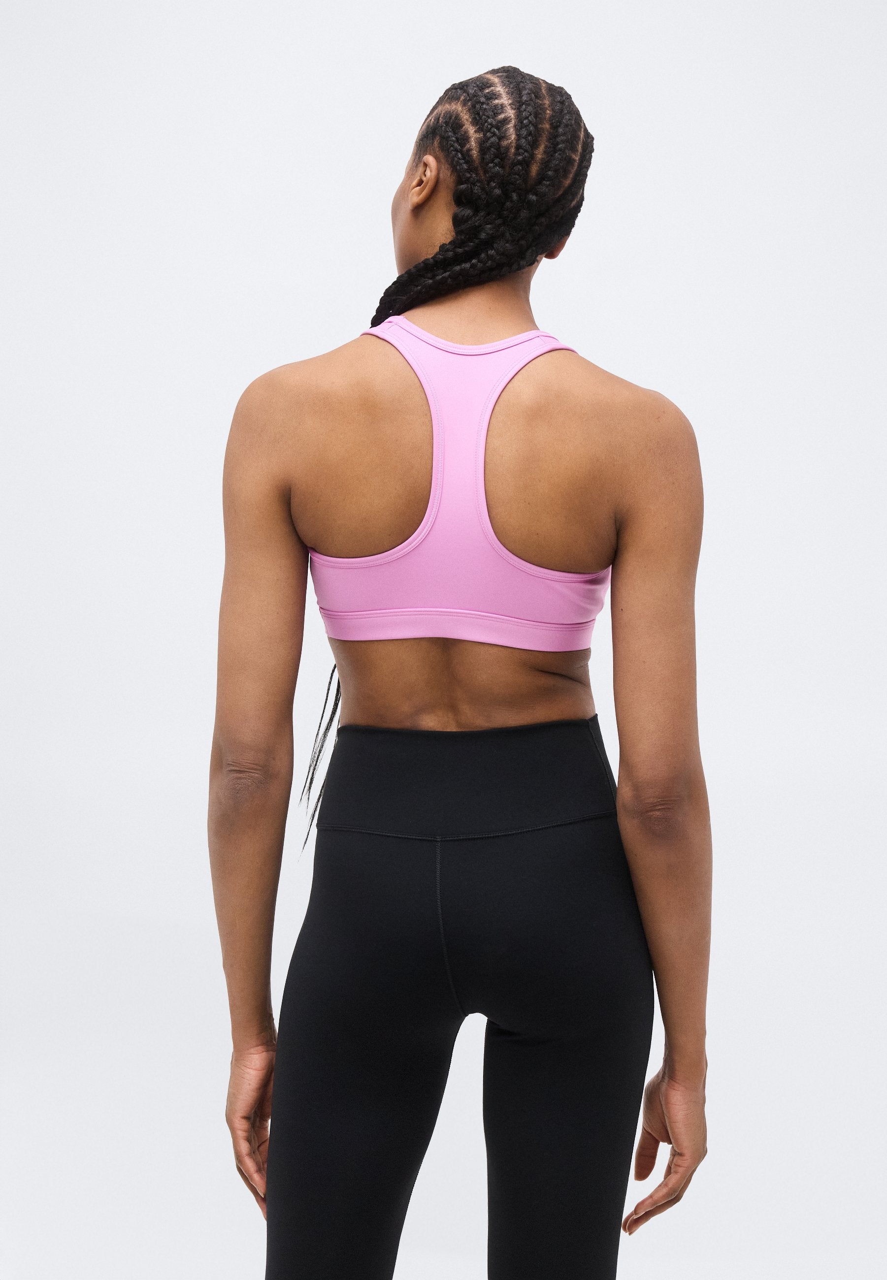 BRA - Medium support sports bra - light magenta/white