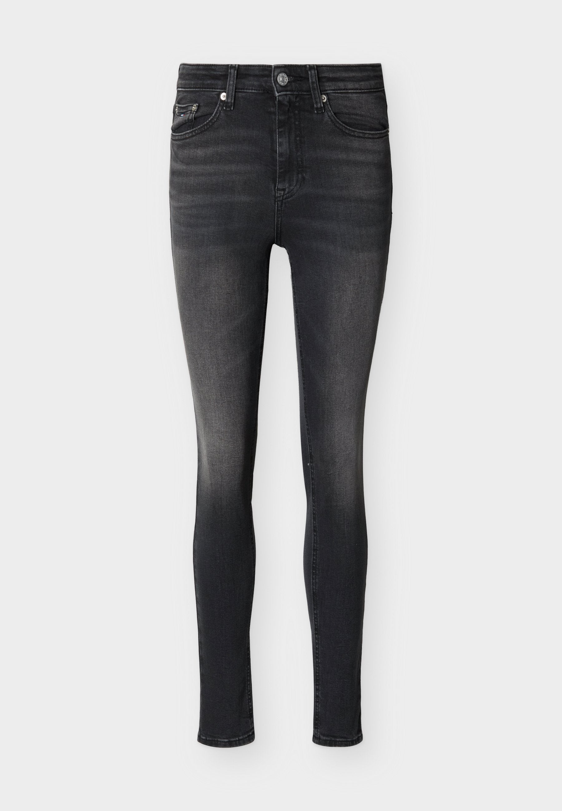 NORA MID RISE SKINNY BLACK JEANS - Jeans Skinny Fit - denim black