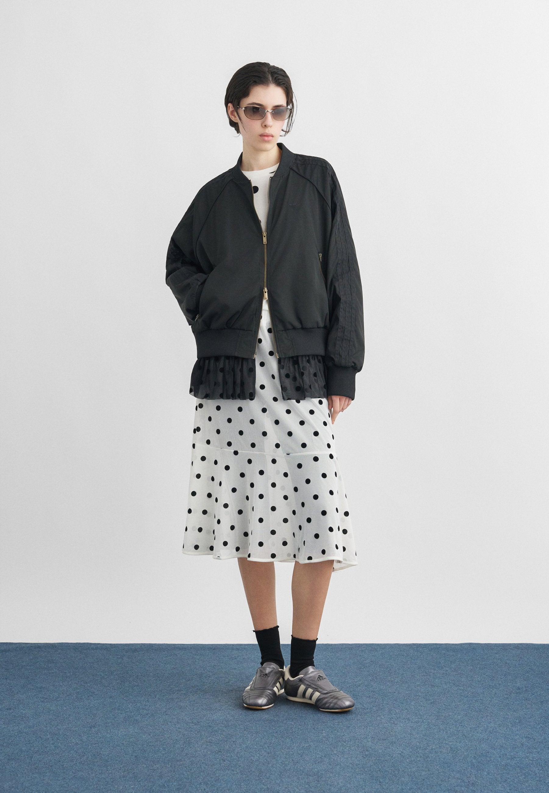 POLKA DOT SKIRT - A-line skirt - off-white