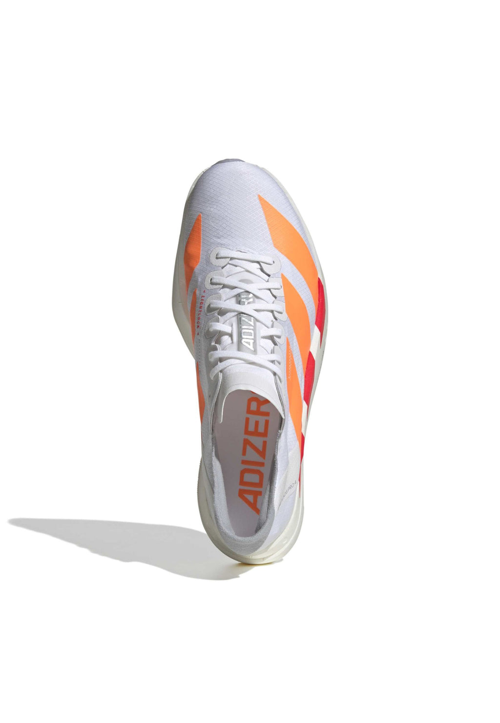 ADIZERO ADIOS PRO 4 - Road running shoes - cloud white   lucid orange   lucid red