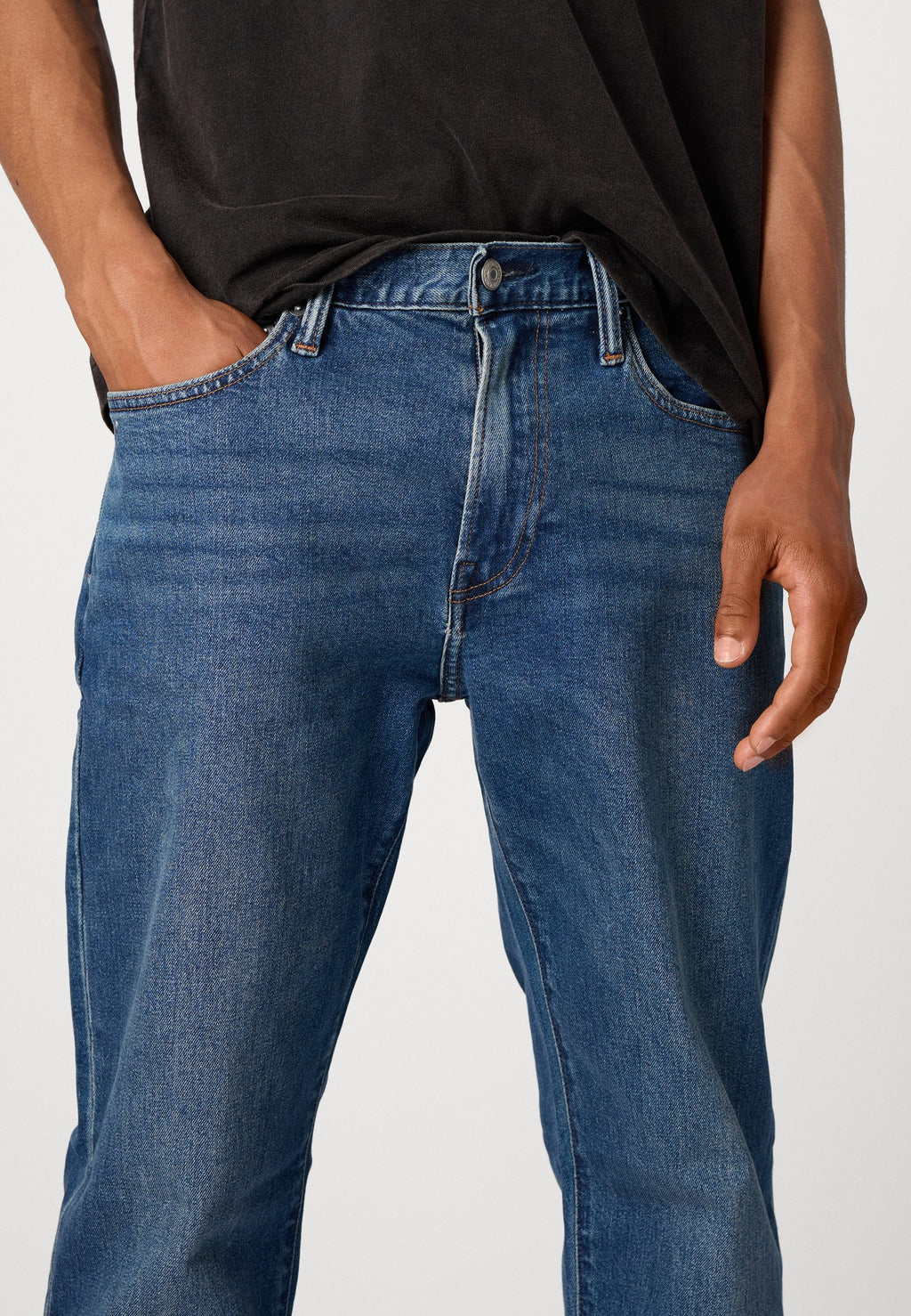 STRAIGHT - Straight leg jeans - blue denim