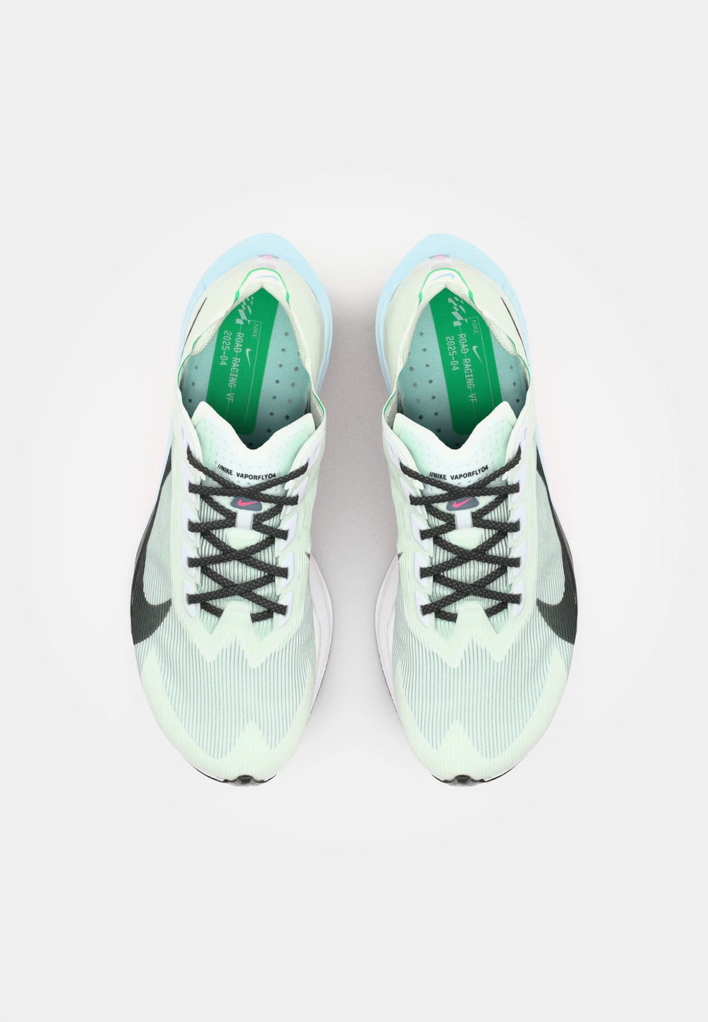 VAPORFLY 4 - Road running shoes - white/black/hyper pink/mint foam/silt red/glacier blue