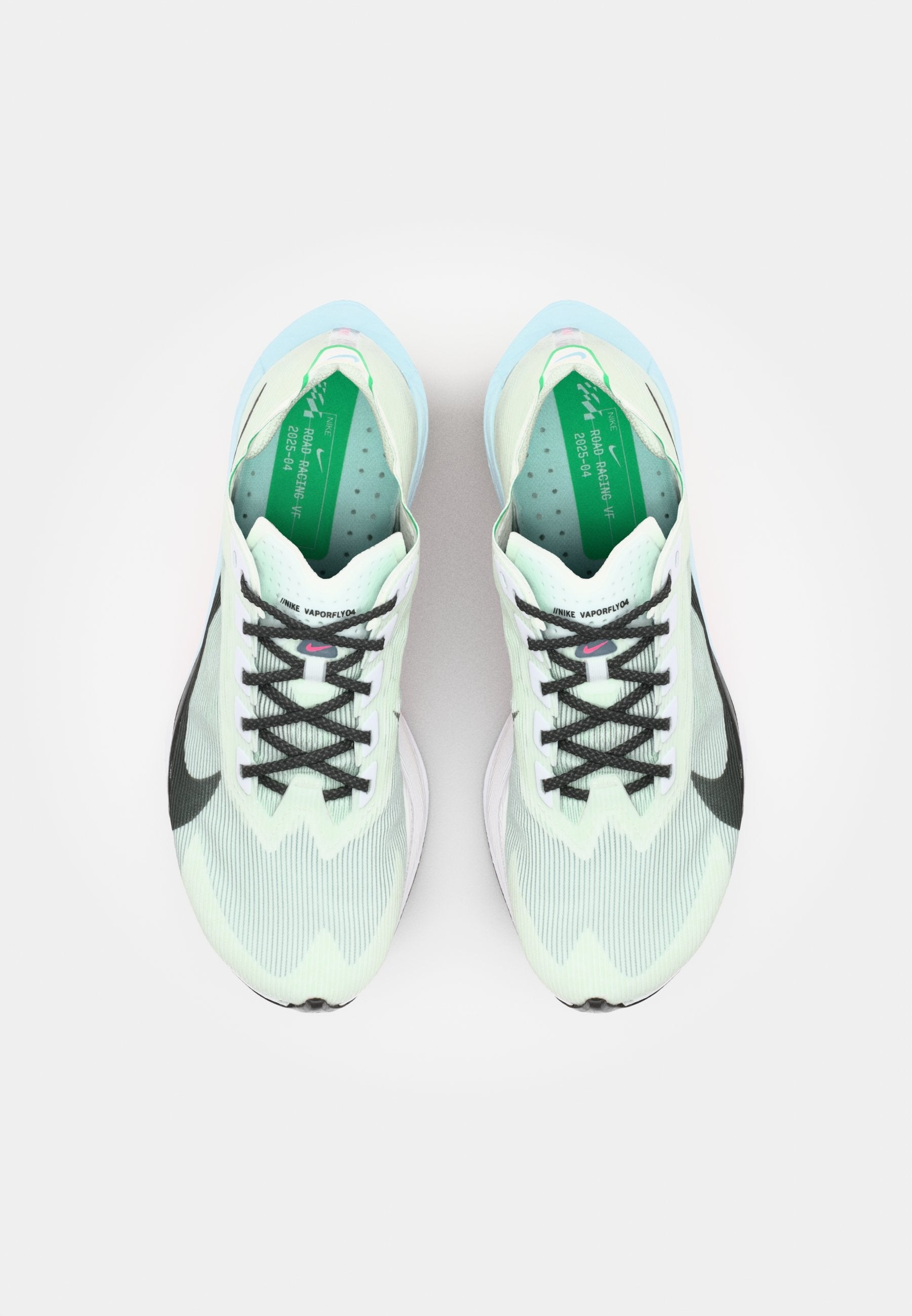 VAPORFLY 4 - Road running shoes - white/black/hyper pink/mint foam/silt red/glacier blue