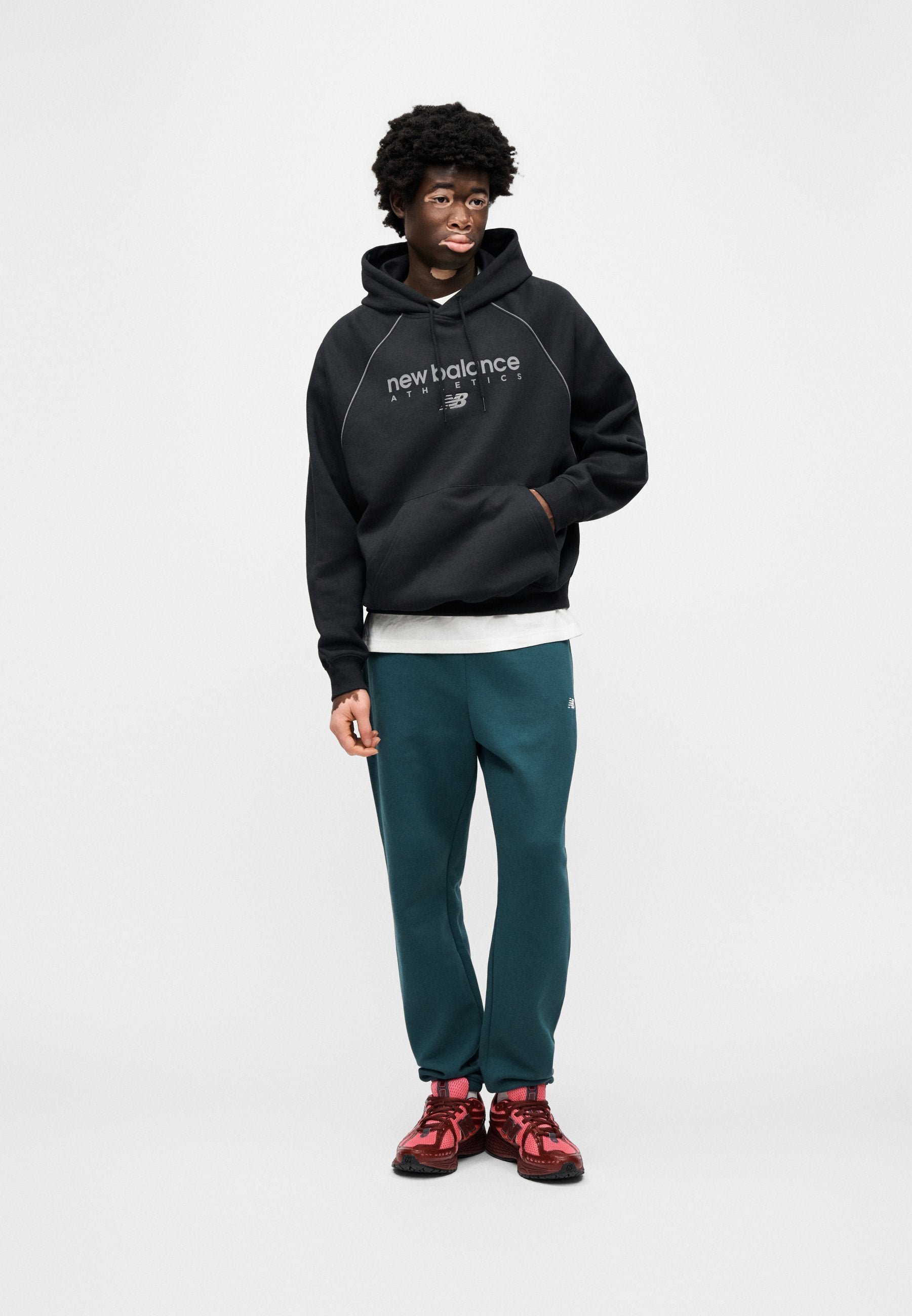 LINEAR GRAPHIC UNISEX - Hoodie - black