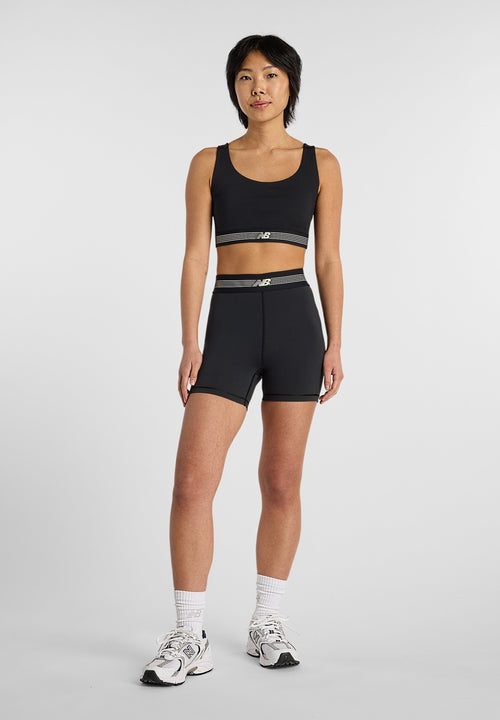 AC FITTED SHORT - Leggings - black bk