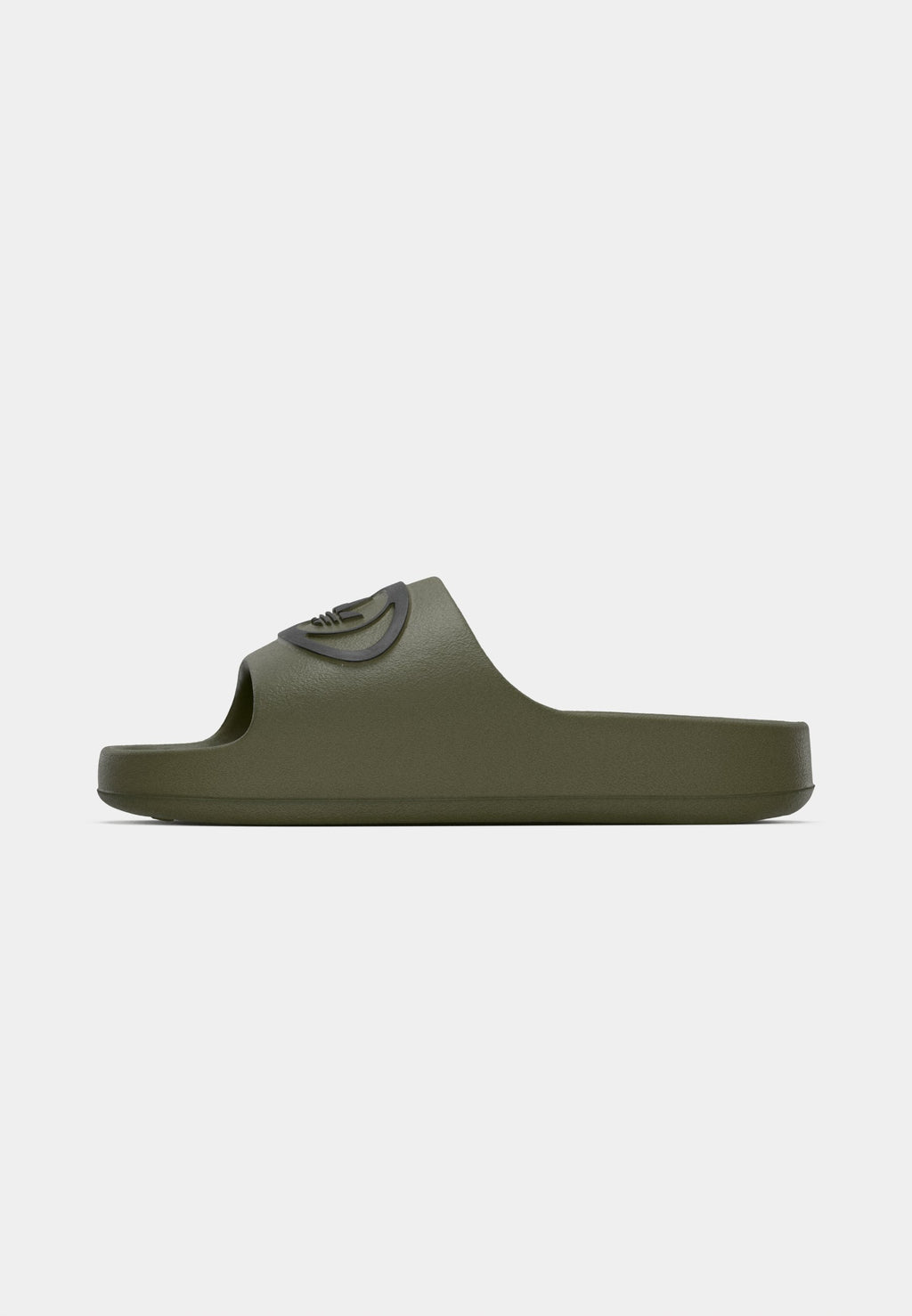 ADILETTE 00S UNISEX - Mules - olive strata/core black