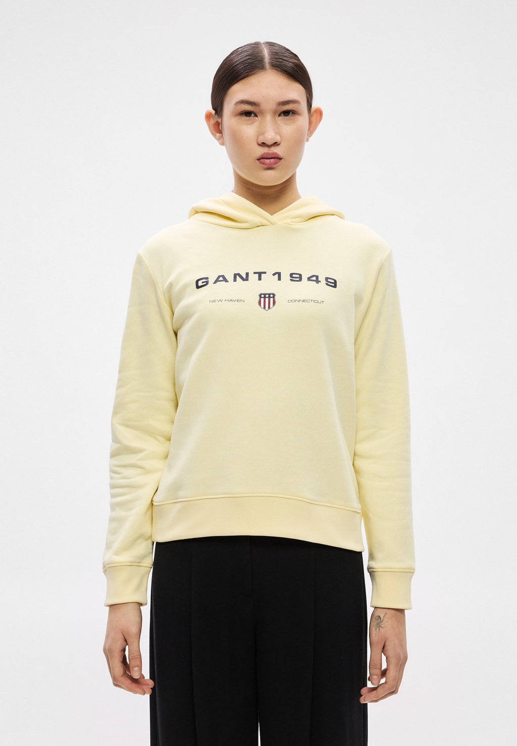 GRAPHIC HOODIE - Hoodie - vanilla yellow