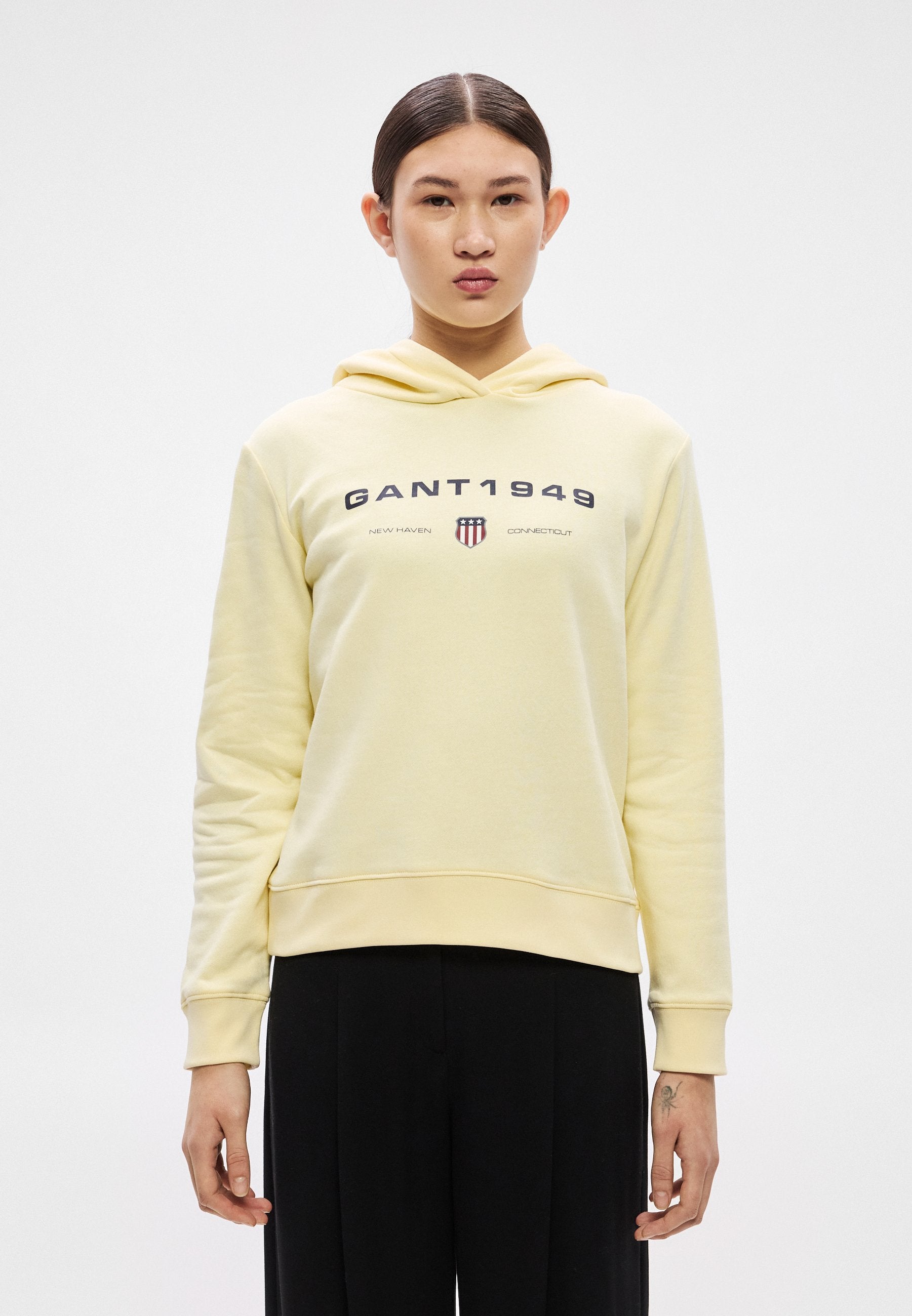 GRAPHIC HOODIE - Hoodie - vanilla yellow
