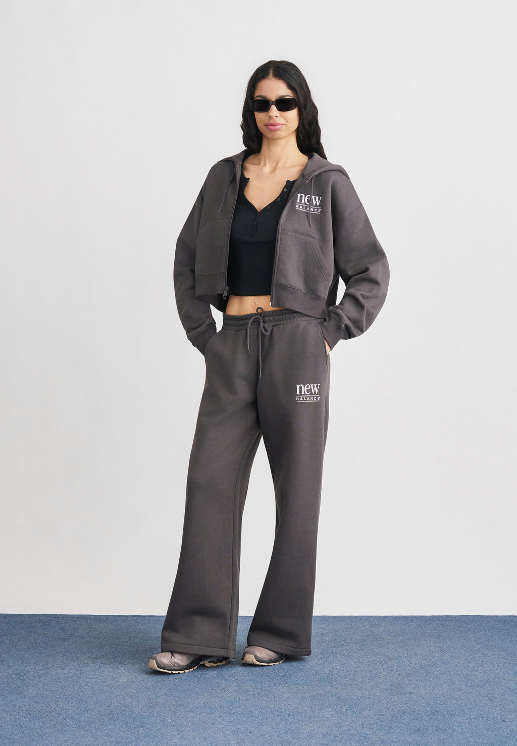 REIMAGINED - Sweat zippé - anthracite