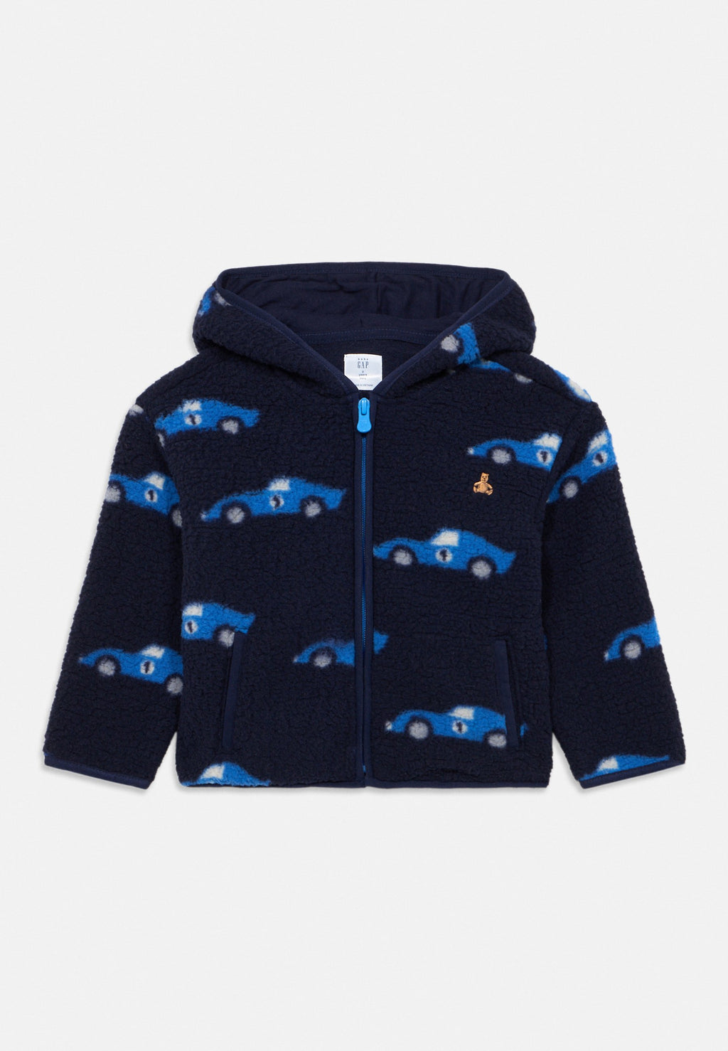 SWEAT À CAPUCHE ZIPPÉ EN SHERPA BÉBÉ ET ENFANT - Veste polaire - bleu foncé