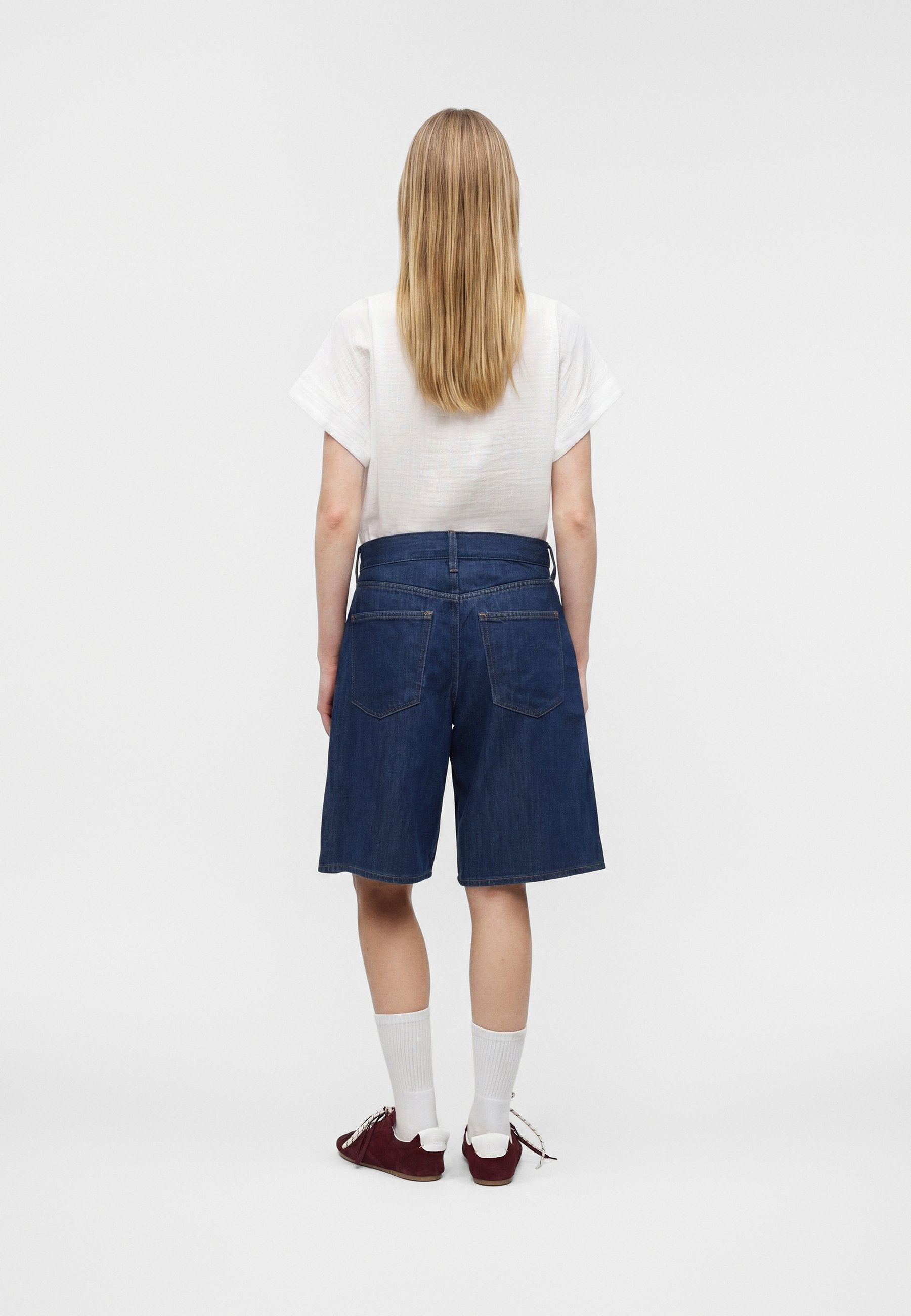 Denim shorts - dark wash