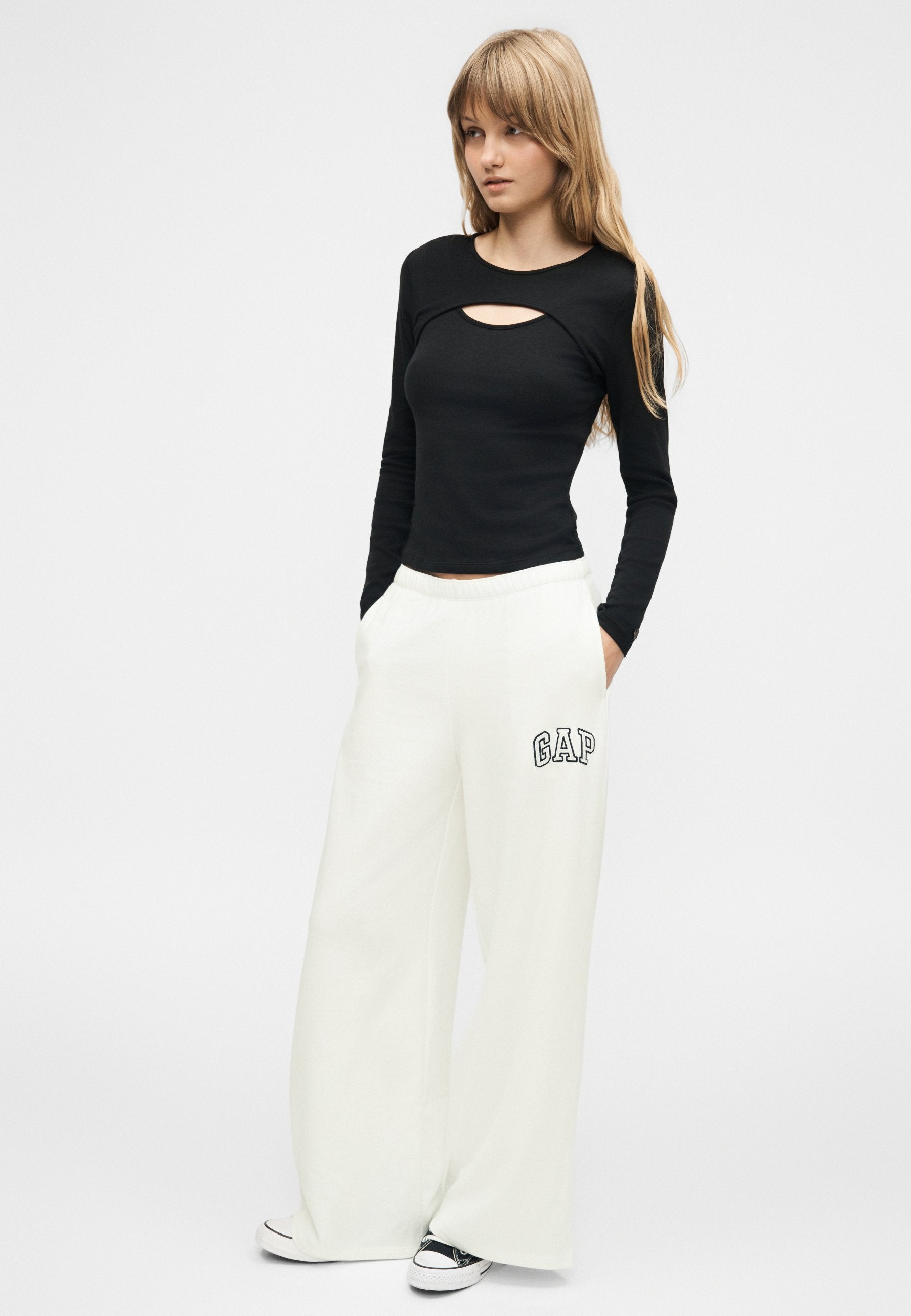 HERITAGE BAGGY - Tracksuit bottoms - new off white