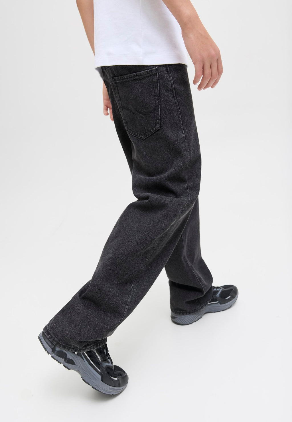 gy fit JJIALEX JJORIGINAL AT 706 NOOS RET JNR Junior - Relaxed kalıp jean - siyah denim